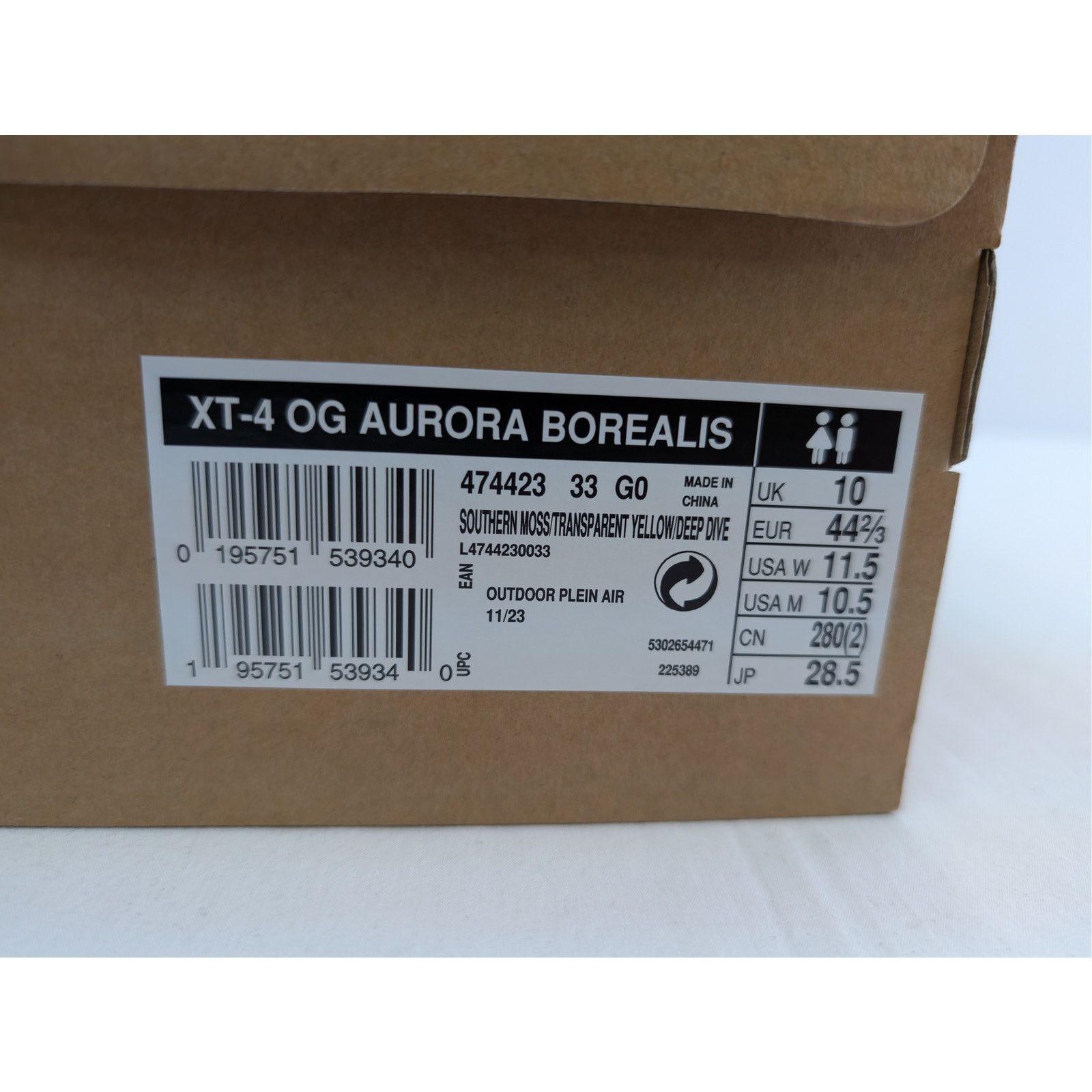 Salomon o1rshd1 XT-4 OG Aurora Borealis sneaker in Multicolor Size US 10.5 / EU 43-44 - 23 Thumbnail