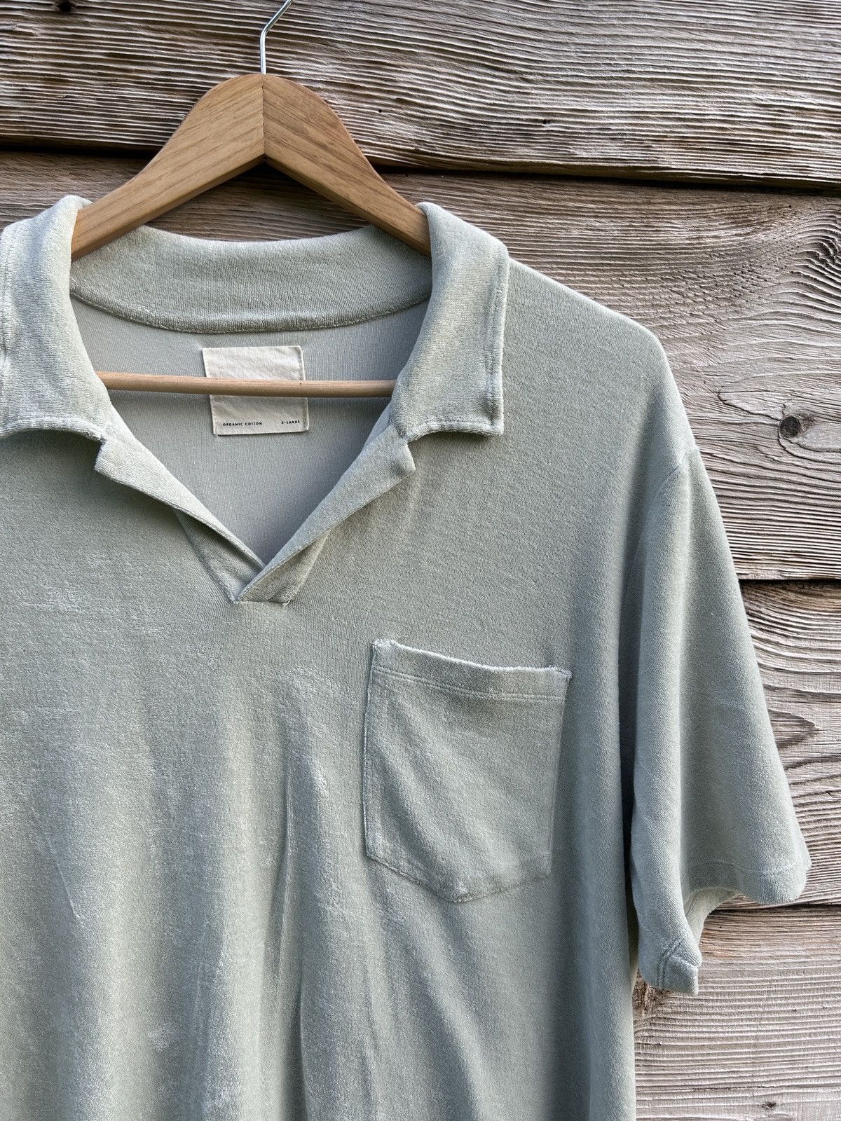 A Day's March A Day's March Terry Towell Pocket Polo Shirt In Beige Size US XL / EU 56 / 4 - 2 Thumbnail