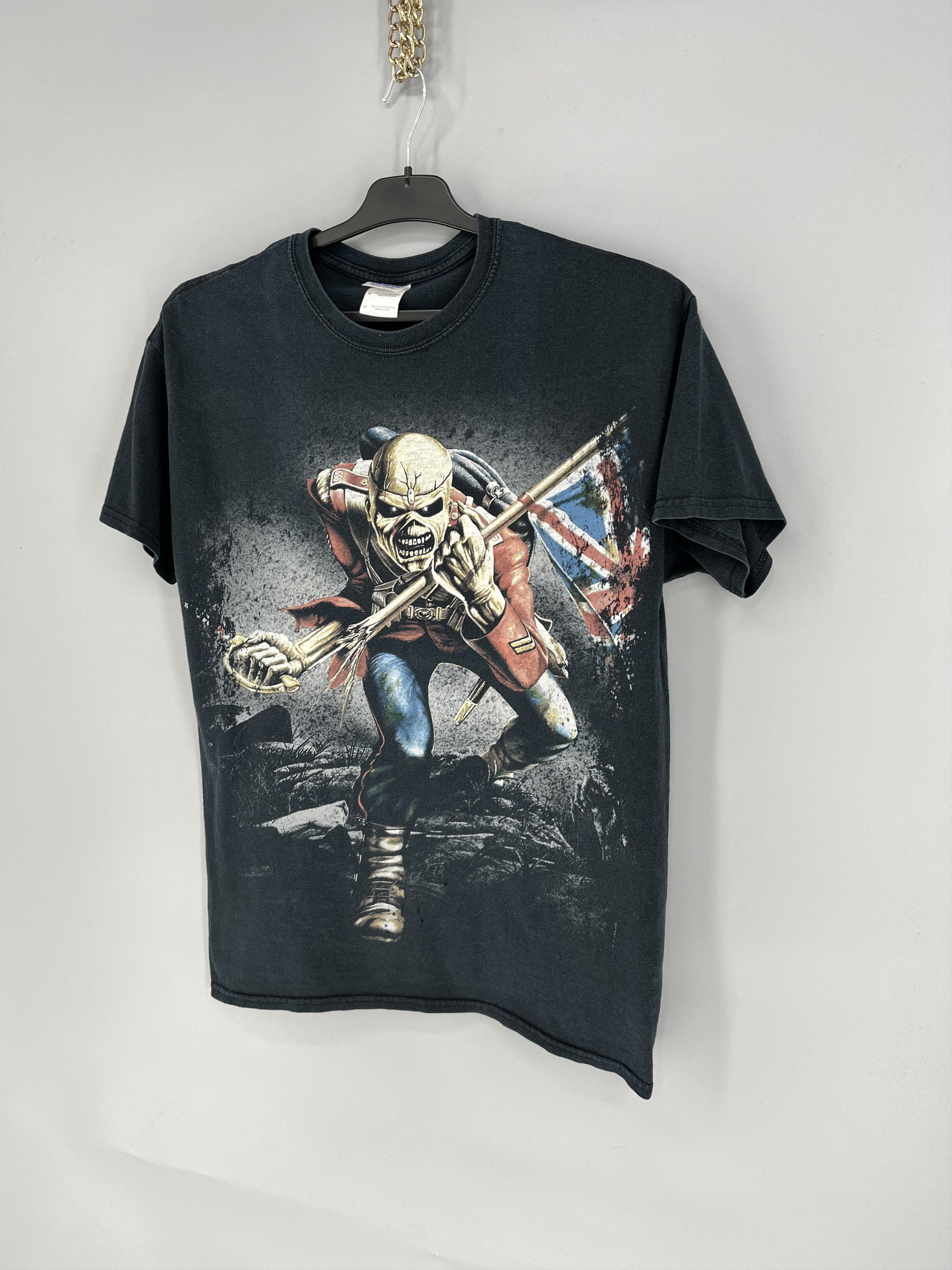 Band Tees Faded Iron Maiden The Trooper Heavy Metal Band Tee Size M Size US M / EU 48-50 / 2 - 3 Thumbnail
