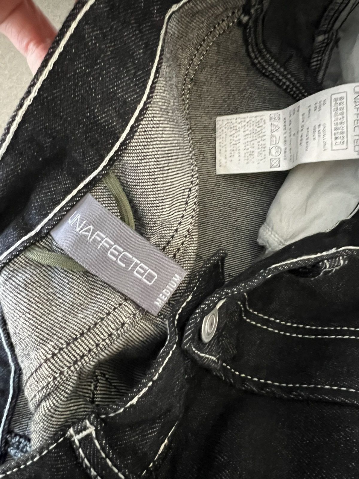 Other Unaffected Black & White Stiching contrast Denim Size US 30 / EU 46 - 7 Thumbnail