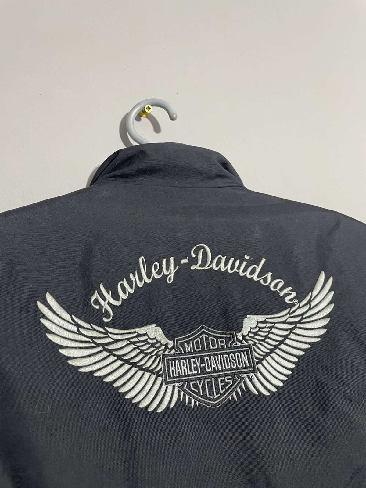 Harley Davidson × Vintage Harley-Davidson Women's Nylon Insulated Biker Jacket Size L Size L / US 10 / IT 46 - 5 Thumbnail