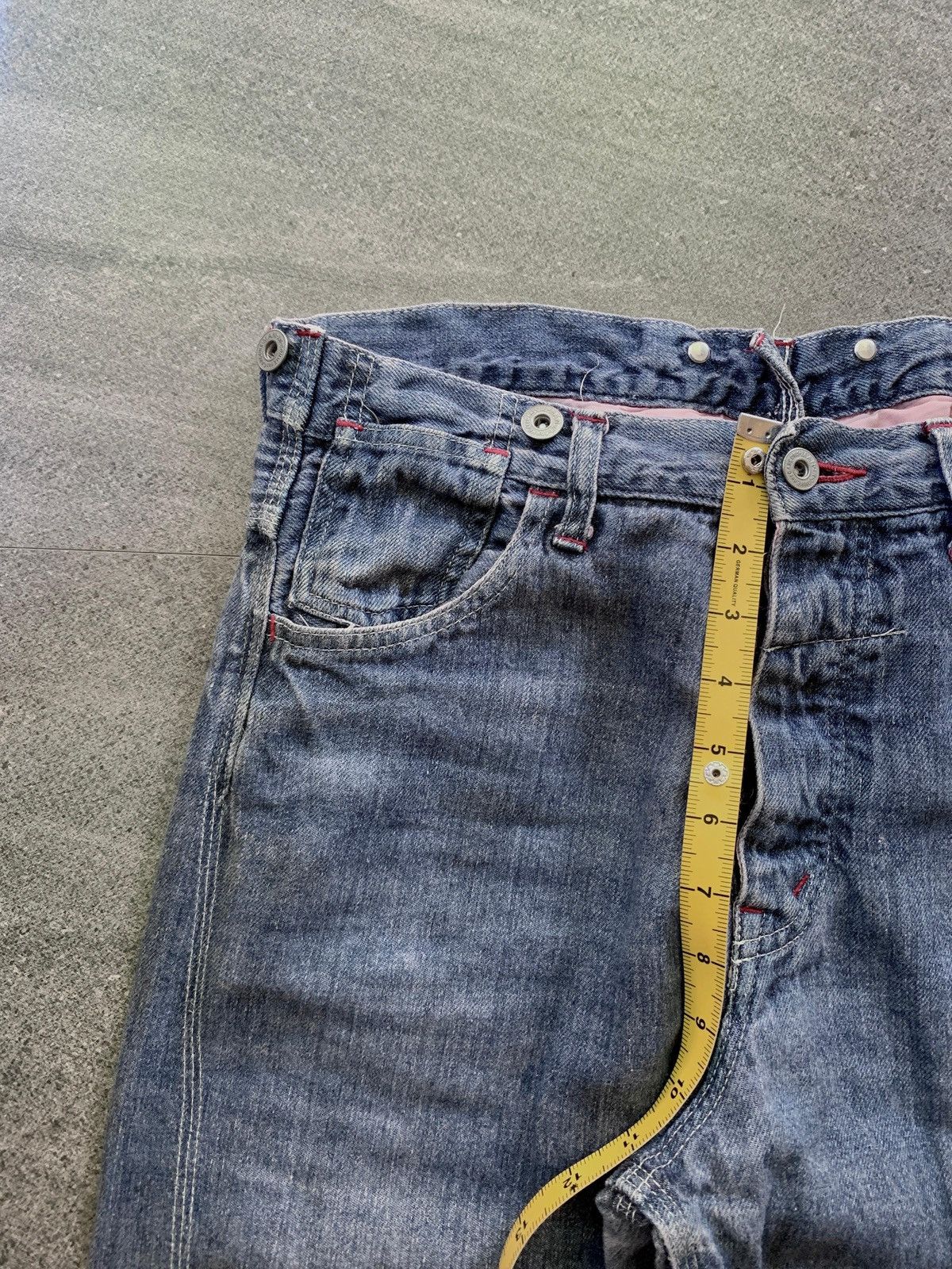 Junya Watanabe FREE TAX! Buckle Back Carpenter Linen Denim Pants Size US 31 - 15 Thumbnail