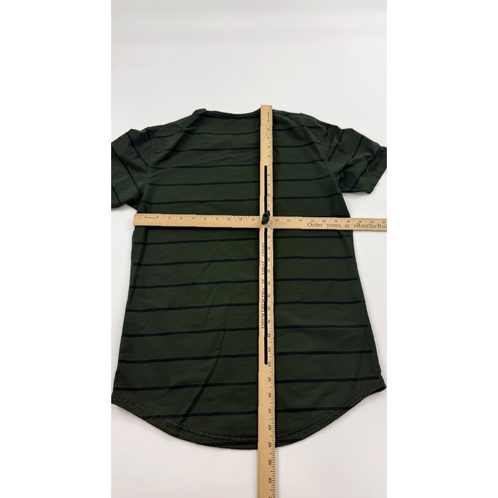Vintage BYLT Slim Fit T-Shirt Mens Medium Green Striped Short Sleeve Crew Neck Outdoor Size US M / EU 48-50 / 2 - 6 Thumbnail