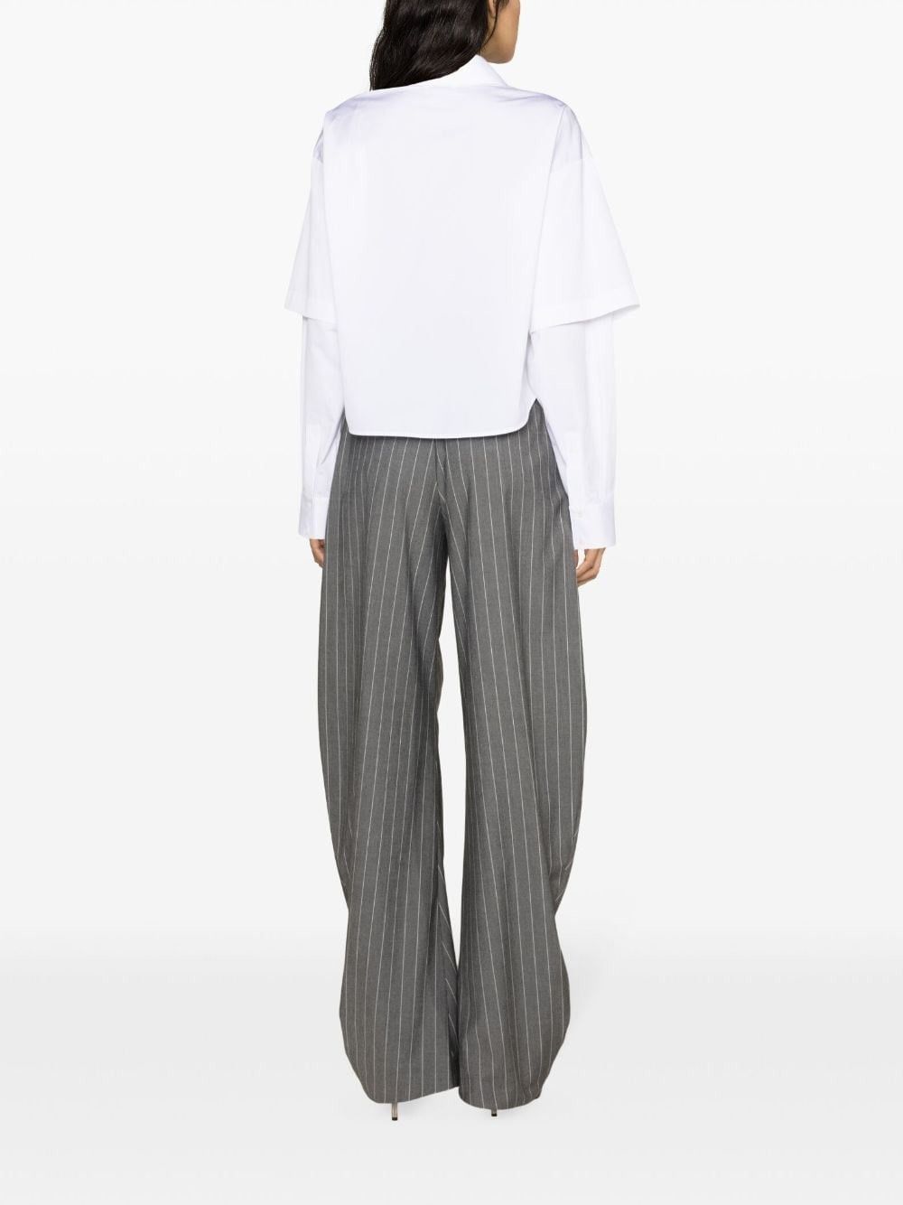 Off-White o1s22i1n0824 Embroidered Logo Shirt in White Size XS / US 0-2 / IT 36-38 - 3 Thumbnail