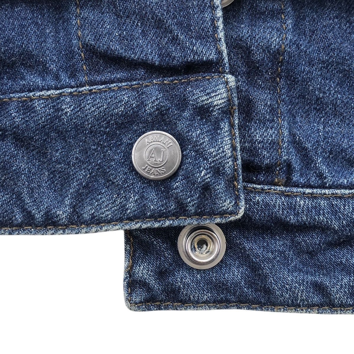 Armani Armani Jeans INDIGO Denim Snap Button JACKET Size M / US 6-8 / IT 42-44 - 11 Thumbnail