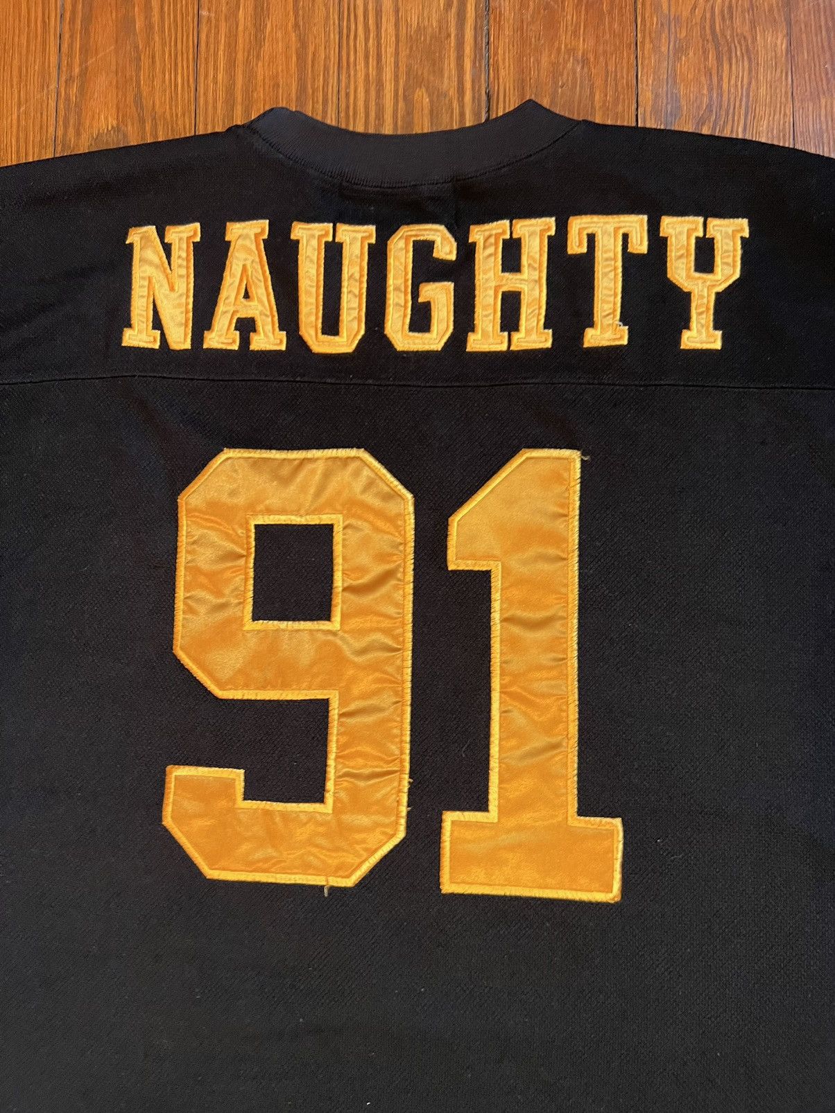 Rap Tees × Vintage Vintage 90s Naughty By Nature Jersey Naughty Gear Hockey 91 Size US XL / EU 56 / 4 - 7 Thumbnail