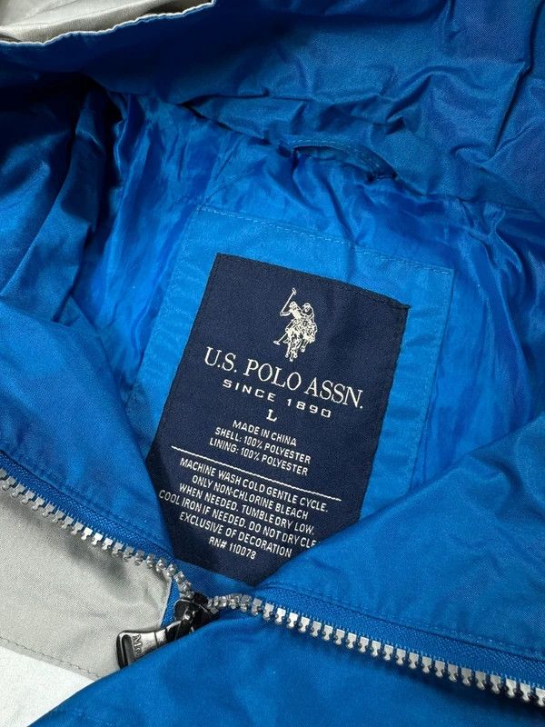 U.S. Polo Assn. Us Polo Assn Windbreaker Jacket Gray Blue L Size US L / EU 52-54 / 3 - 5 Thumbnail