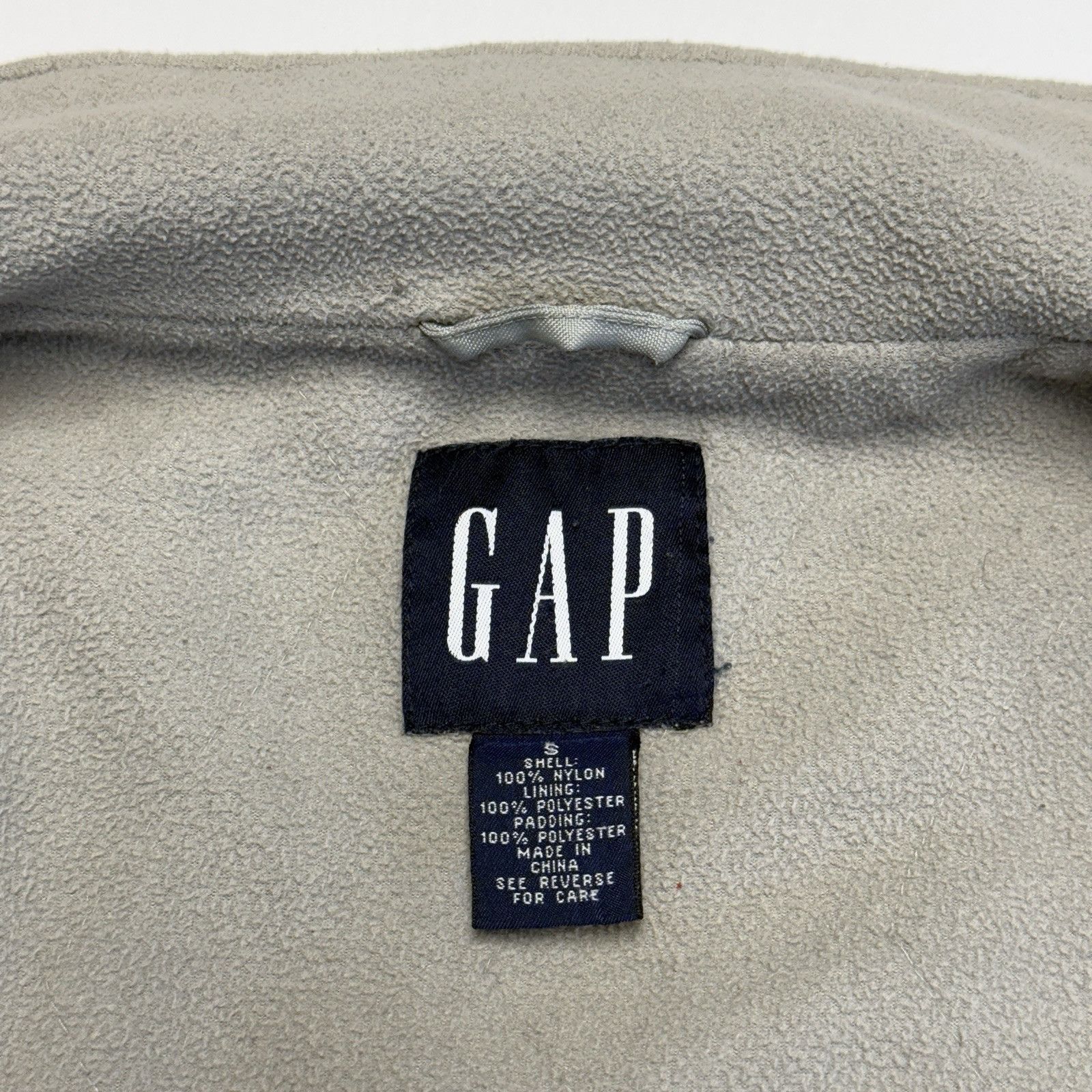 Gap GAP Fleece Lined Quilted Full Zip Nylon Utility Vest in Gray Size US S / EU 44-46 / 1 - 15 Thumbnail