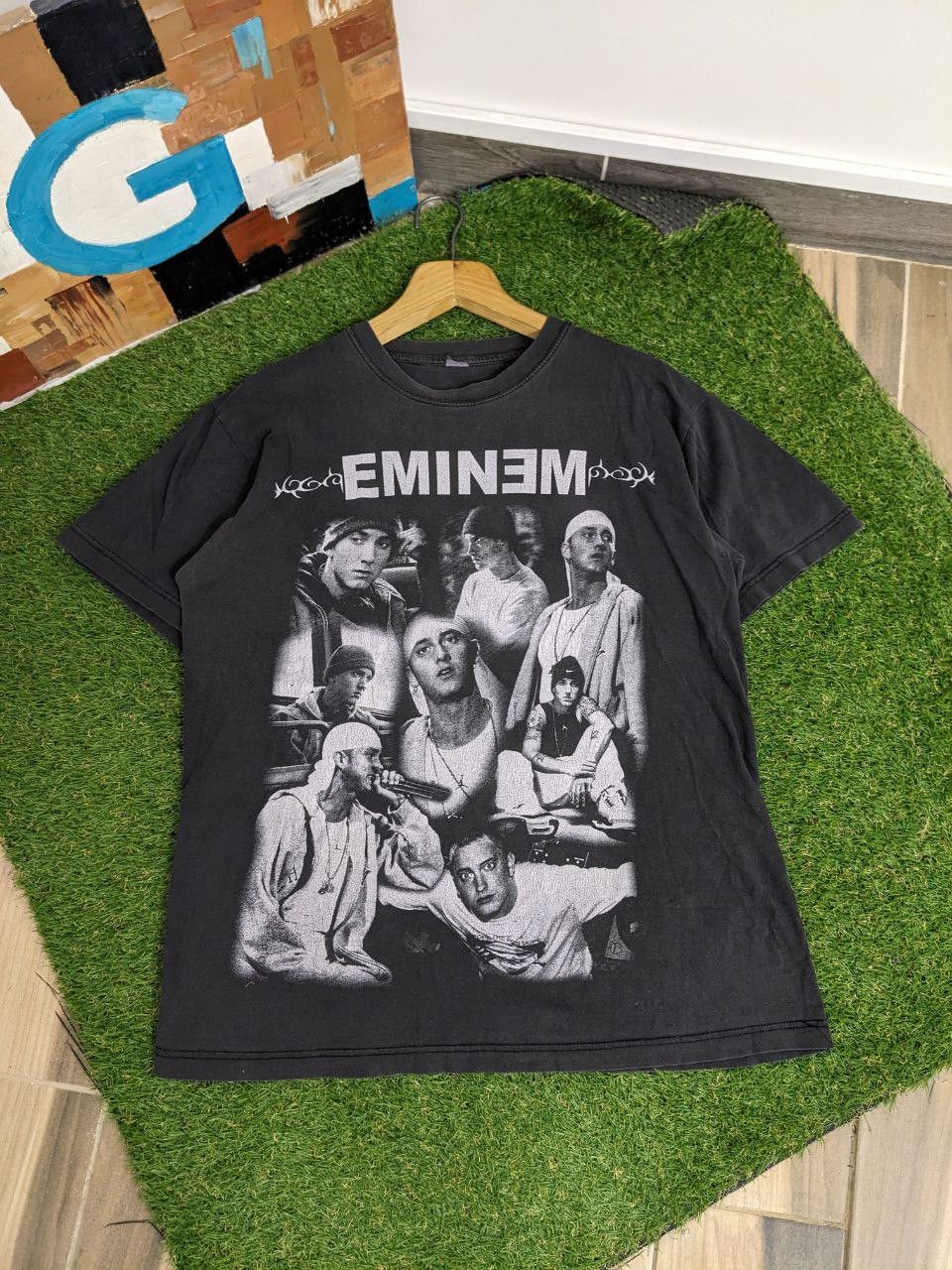 T-shirt Eminem 'The Marshall Mathers LP 2' - Taille Large - Noir - Marque Bravado - Occasion Parfait État