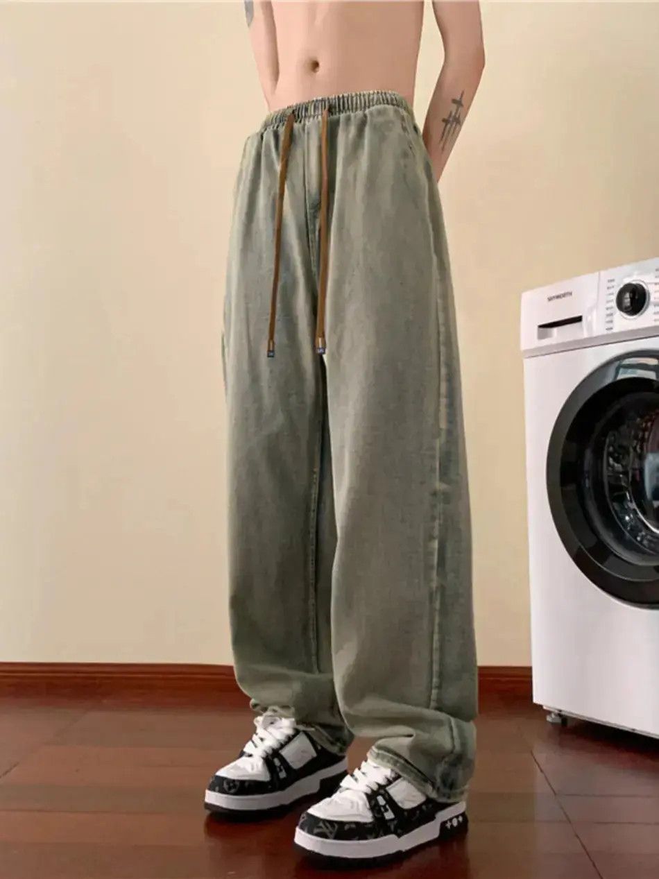 Japanese Brand Retro washed straight leg jeans Size US 32 / EU 48 - 3 Thumbnail
