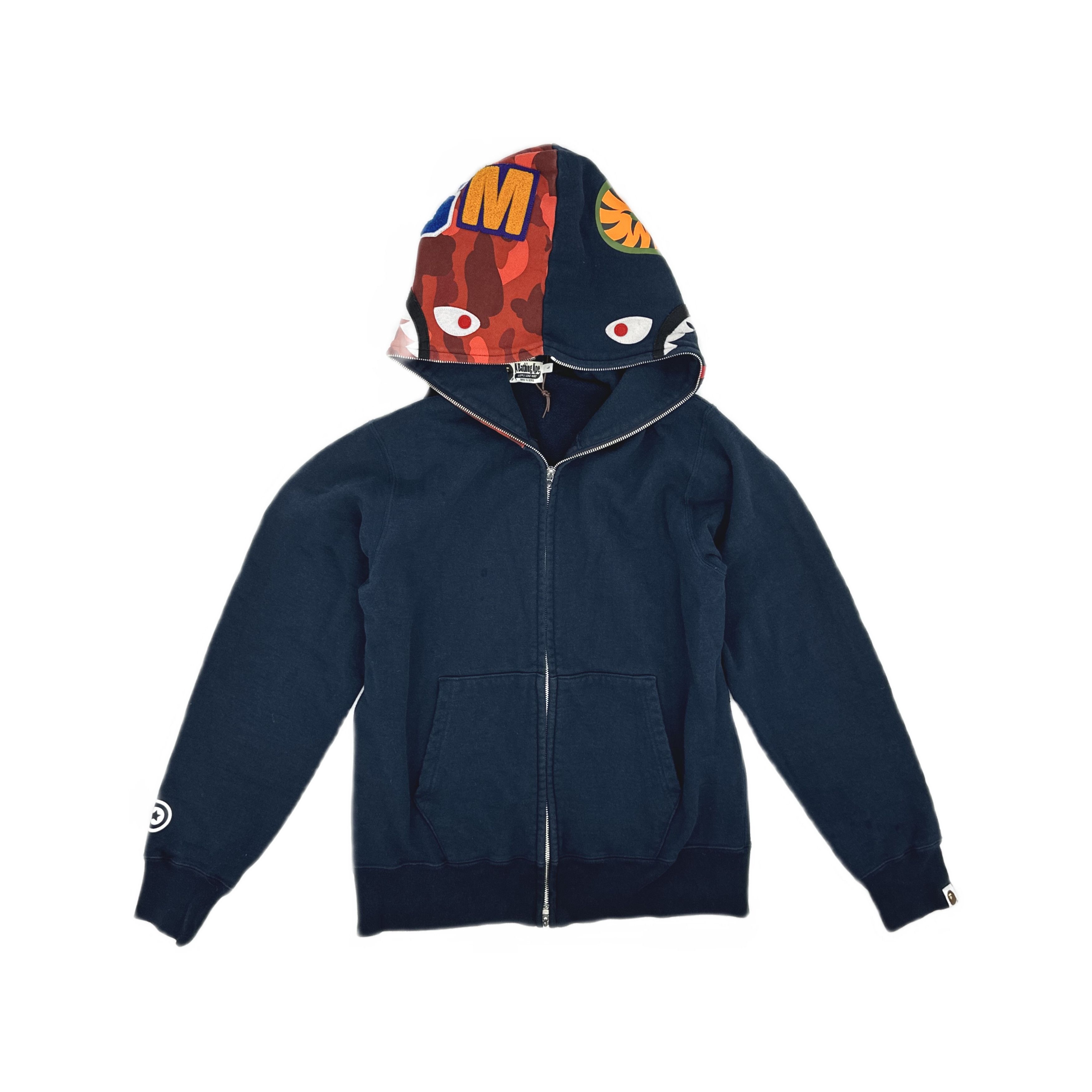 Bape A Bathing Ape Shark Full Zip Hoodie Size L Size US L / EU 52-54 / 3 - 1 Thumbnail