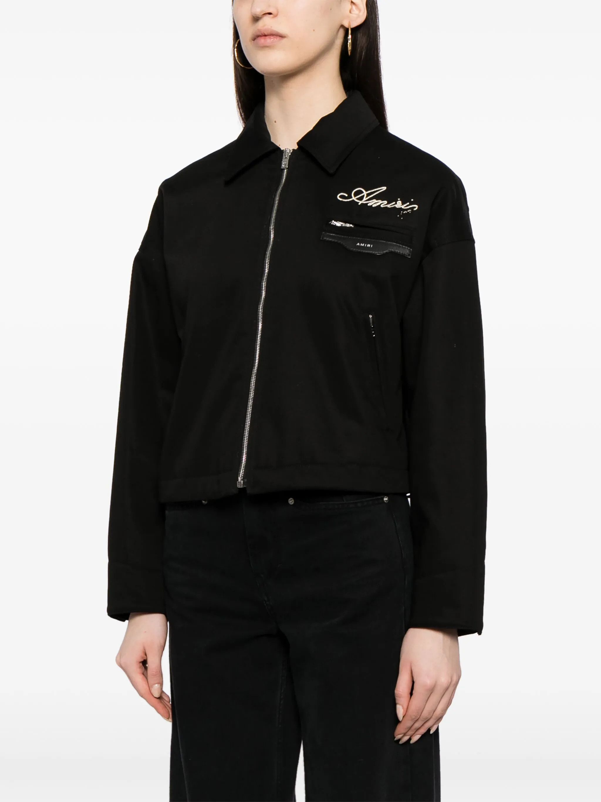 Amiri o1y0425 Jacket in Black Size L / US 10 / IT 46 - 4 Thumbnail