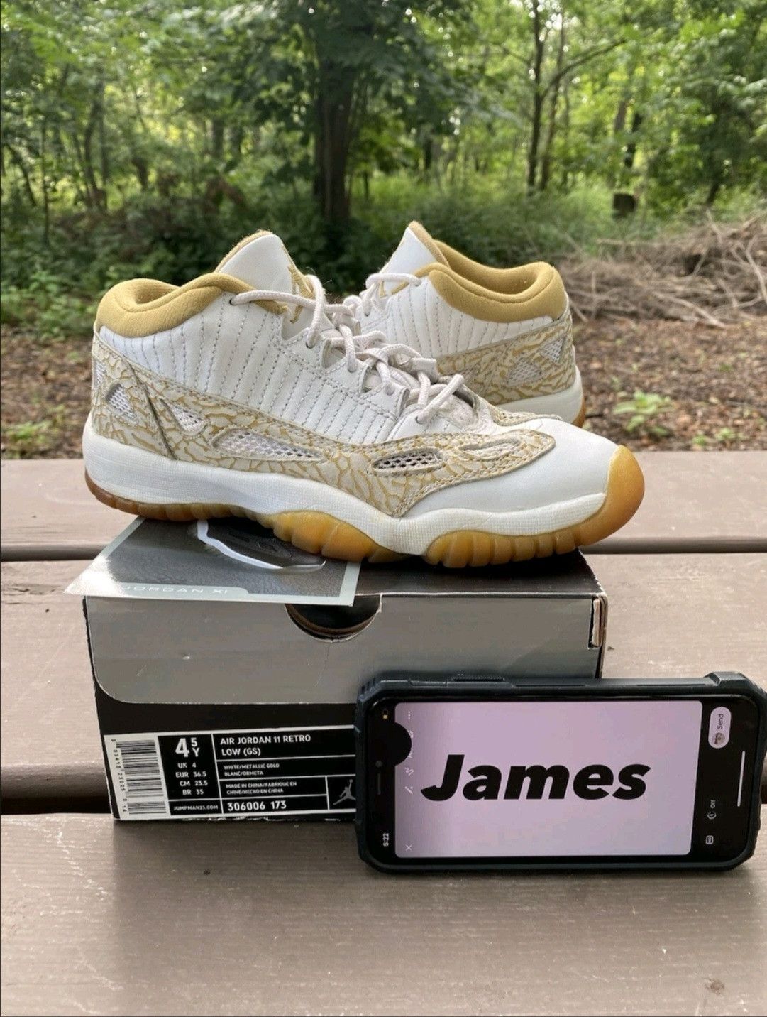 Jordan Brand Jordan 11 IE Gs 306006173 Size 4.5y Size US 5 / EU 37 - 1 Thumbnail