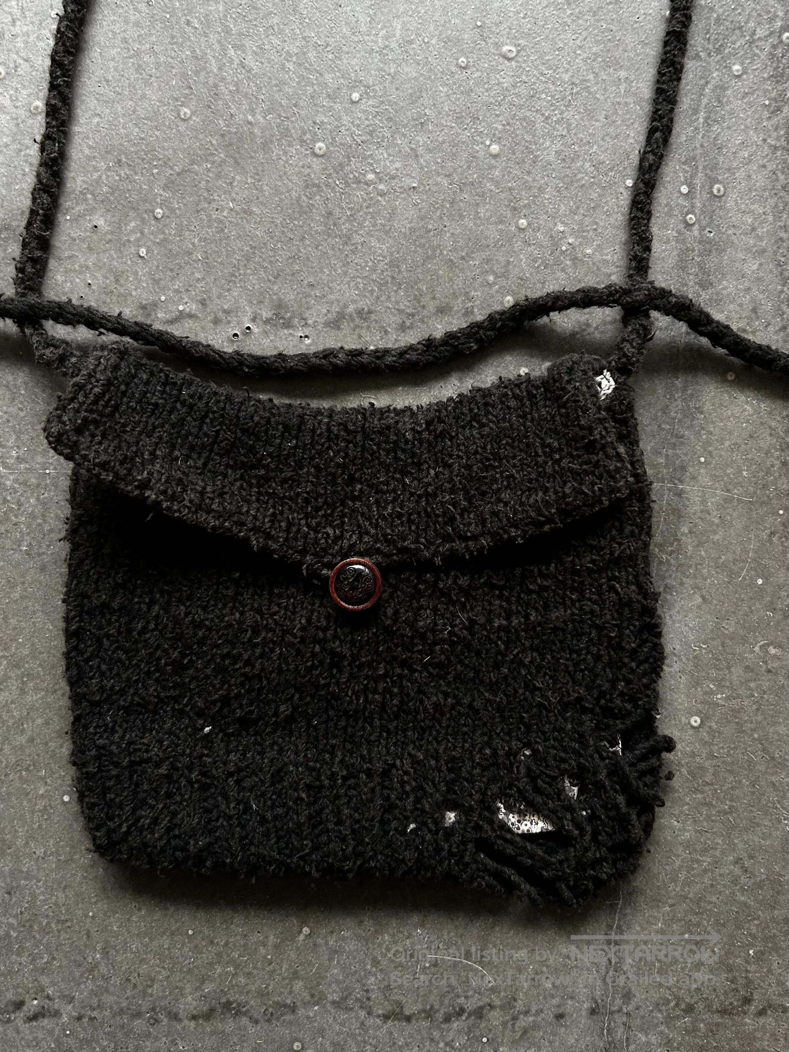 Number (N)ine Number (N)ine 03 Distressed Knit Bag. Size ONE SIZE - 1 Thumbnail