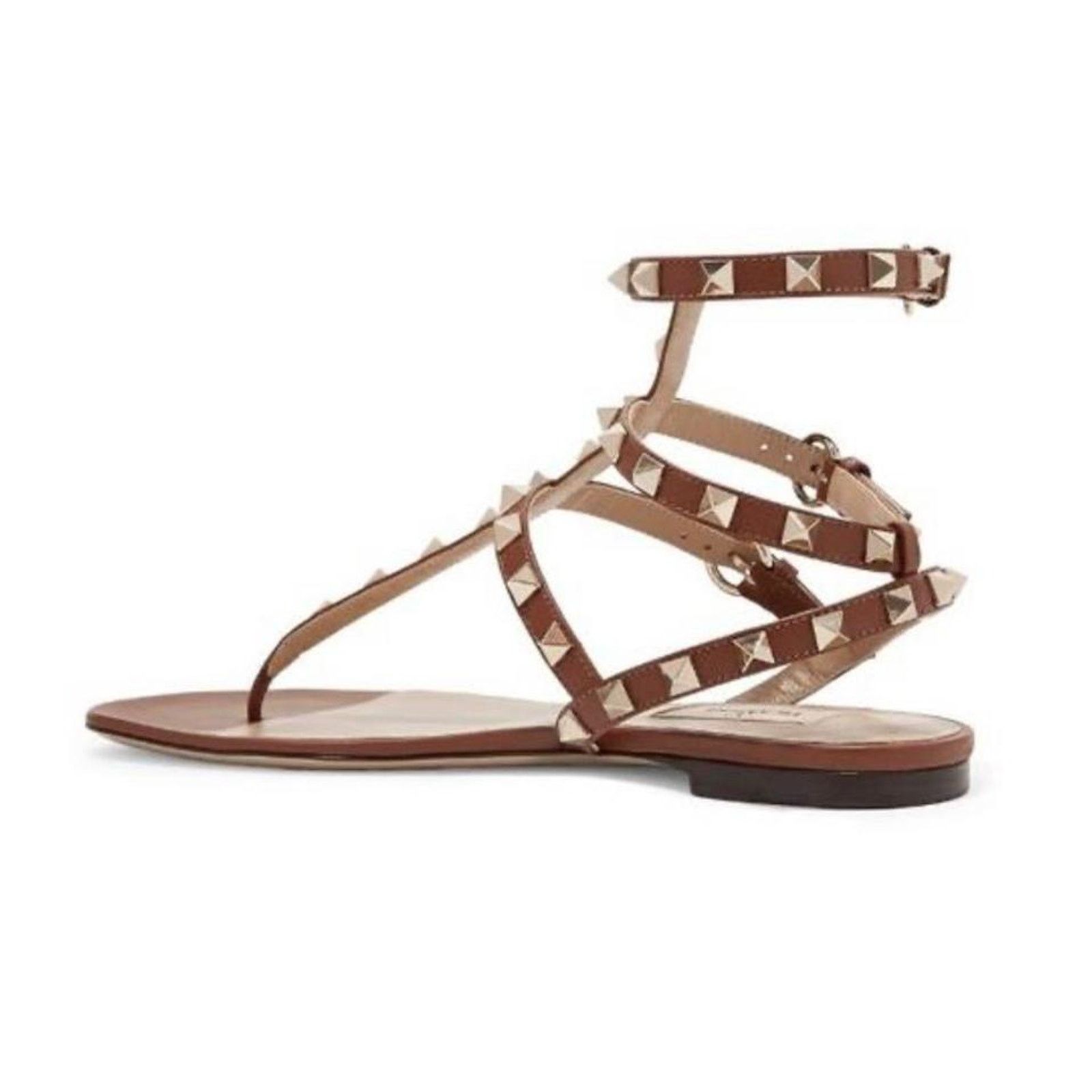 Valentino Valentino Garavani Rockstud gladiator leather thong sandals Size US 6 / IT 36 - 4 Thumbnail