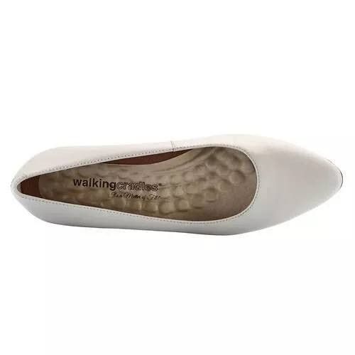Other Walking Cradles Heidi White Leather pump Size 9.5 Wide Size US 9.5 / IT 39.5 - 3 Thumbnail
