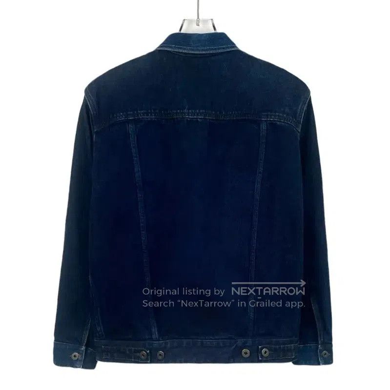 Valentino Valentino Blue Denim Jacket with Red Logo . Size S / US 4 / IT 40 - 2 Thumbnail