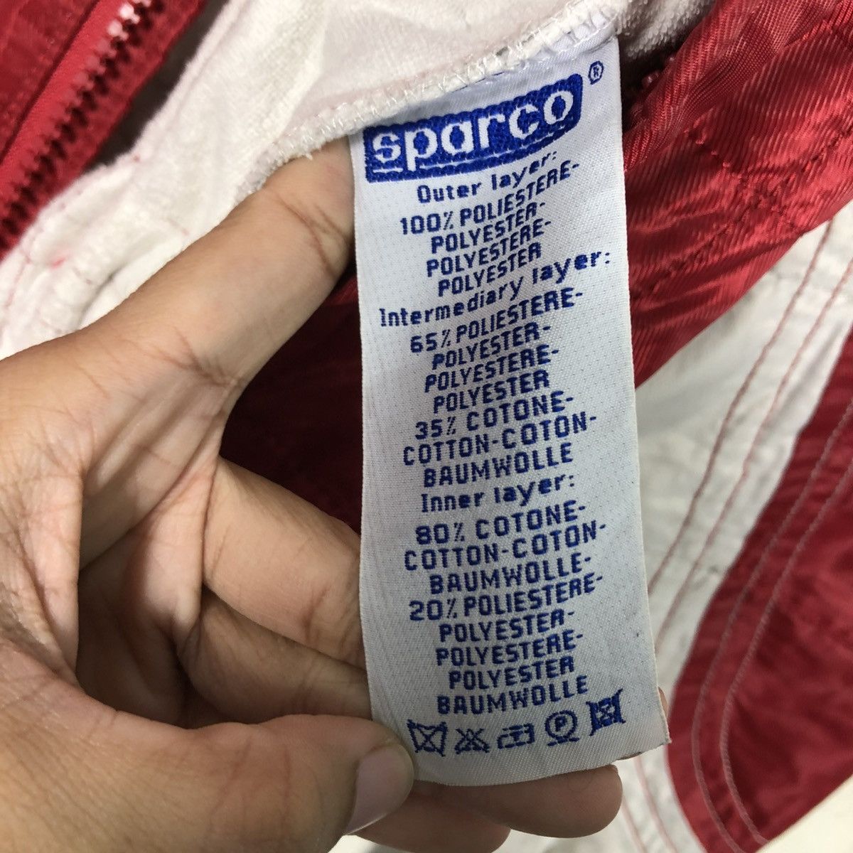 Sports Specialties 🔥VINTAGE SPARCO COVERALL RACING BIG LOGO SPELL OUT Size US 30 / EU 46 - 23 Thumbnail