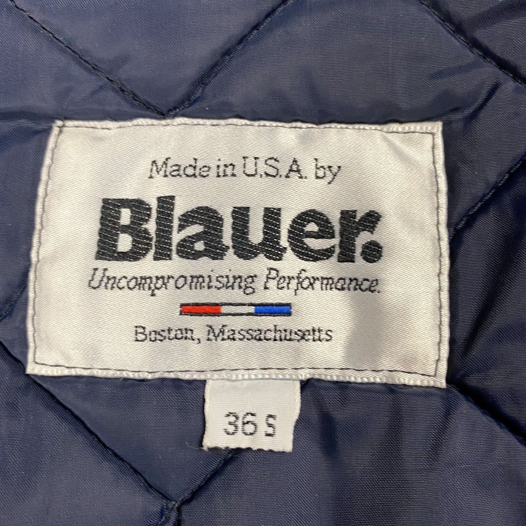 Vintage VINTAGE Blauer POLICE WINTER JACKET Short Navy Blue 90s Workwear Zip Full Zip Fur Collar Button NYPD Mens 36S Size US XXS / EU 40 - 6 Thumbnail