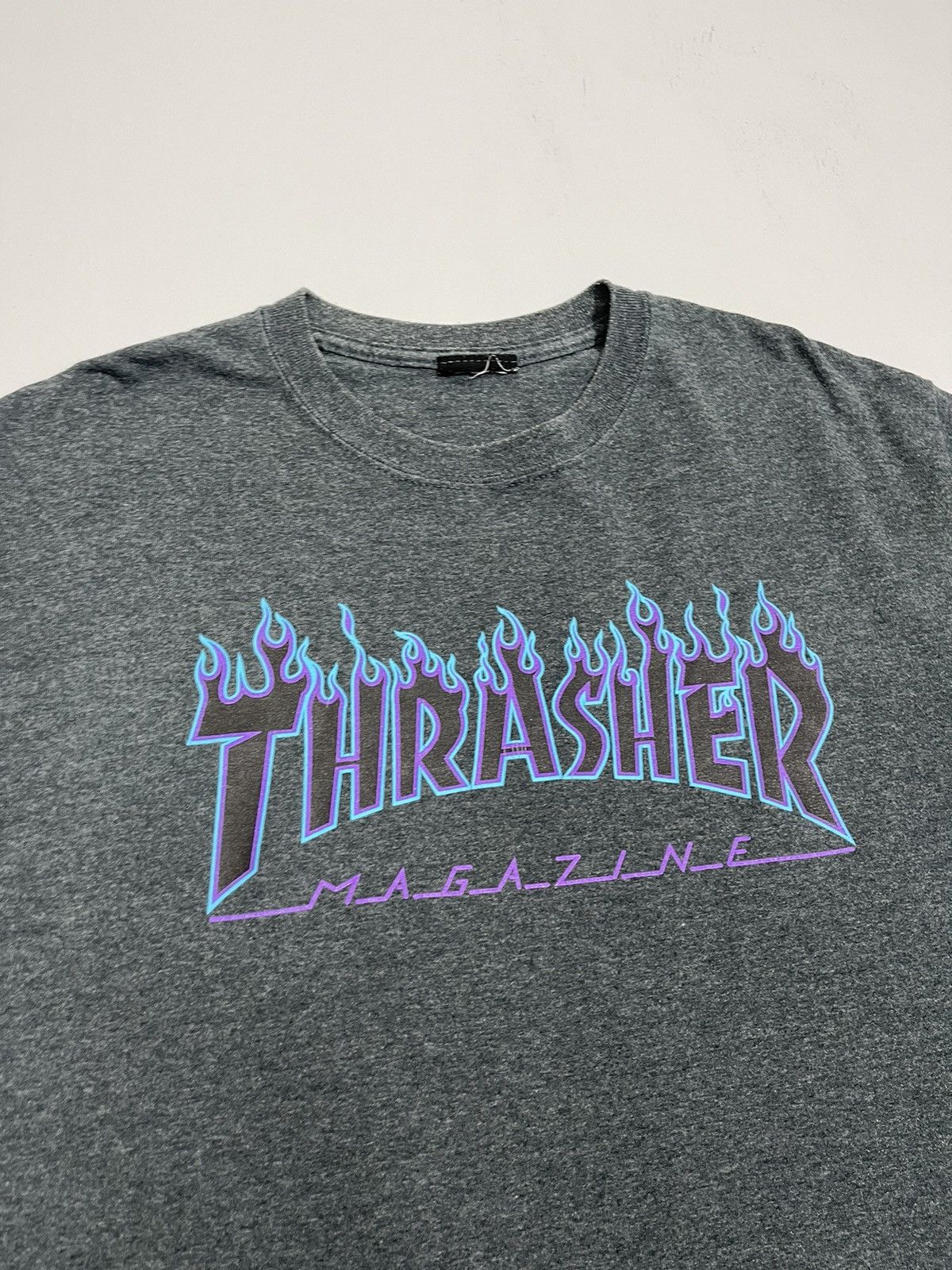 Thrasher Crazy Y2K Thrasher Flames Rare Logo Grunge Punk Skater Tee Size US M / EU 48-50 / 2 - 6 Thumbnail