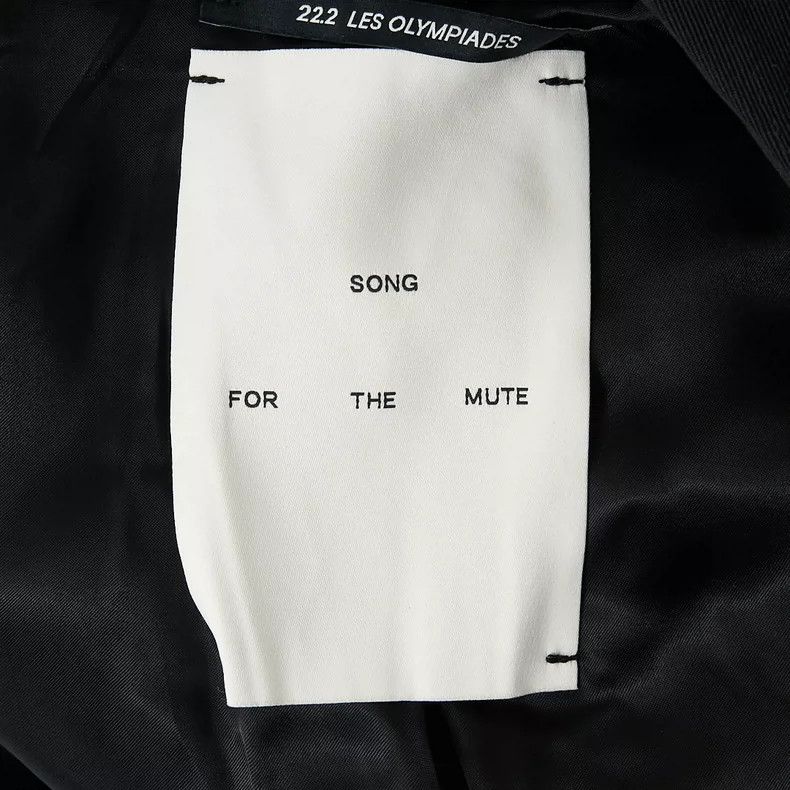 Song For The Mute Song For The Mute Pure black decal suit Size 46R - 6 Thumbnail