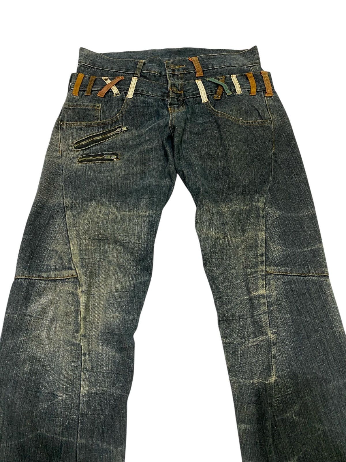Japanese Brand Japanese Brand X Agate label ppfm style double knee jeans Size US 34 / EU 50 - 3 Thumbnail