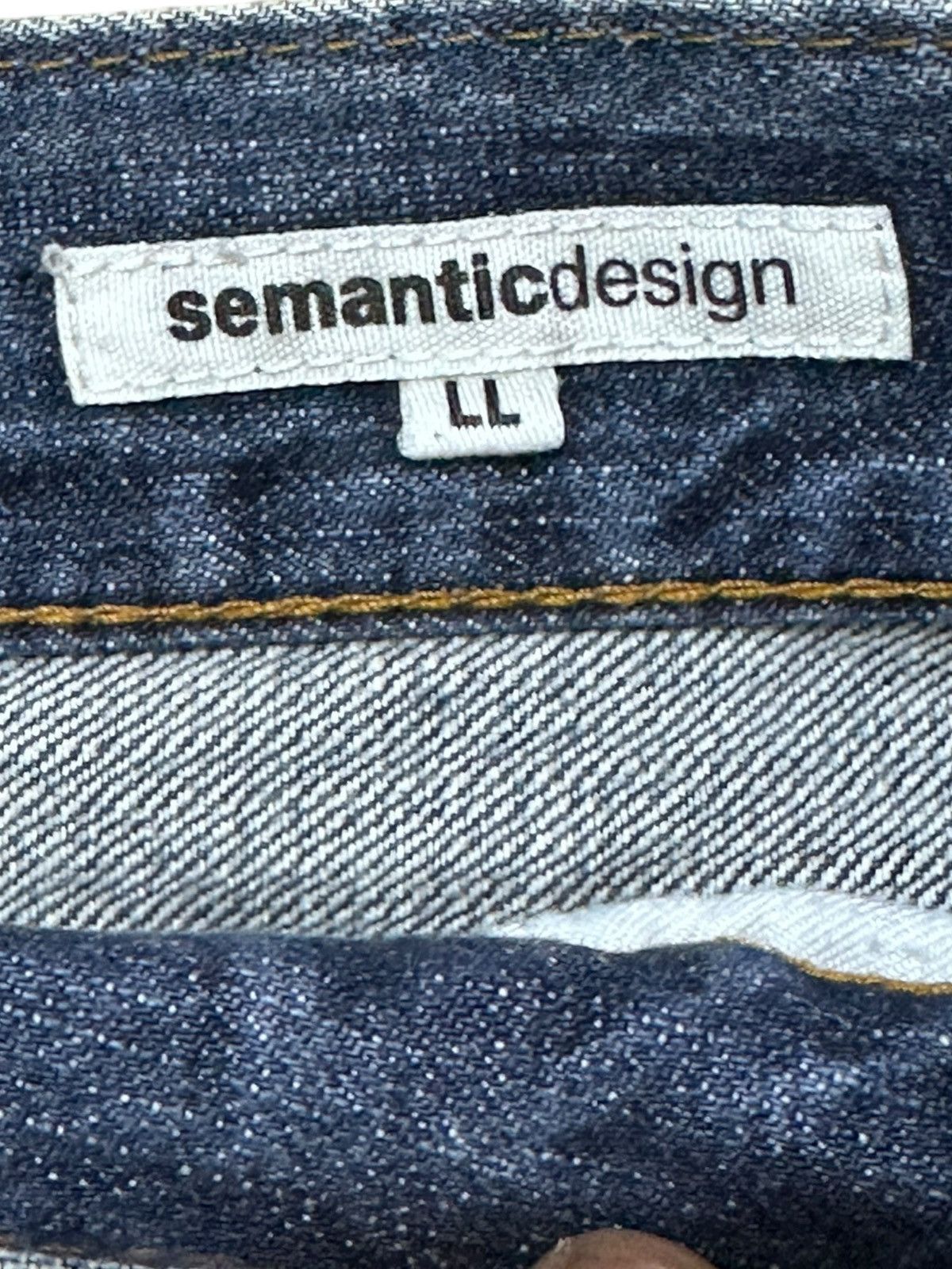 semanticdesign Vintage Semantic Design Flare Grunge Bondage Denim Size US 33 - 9 Thumbnail