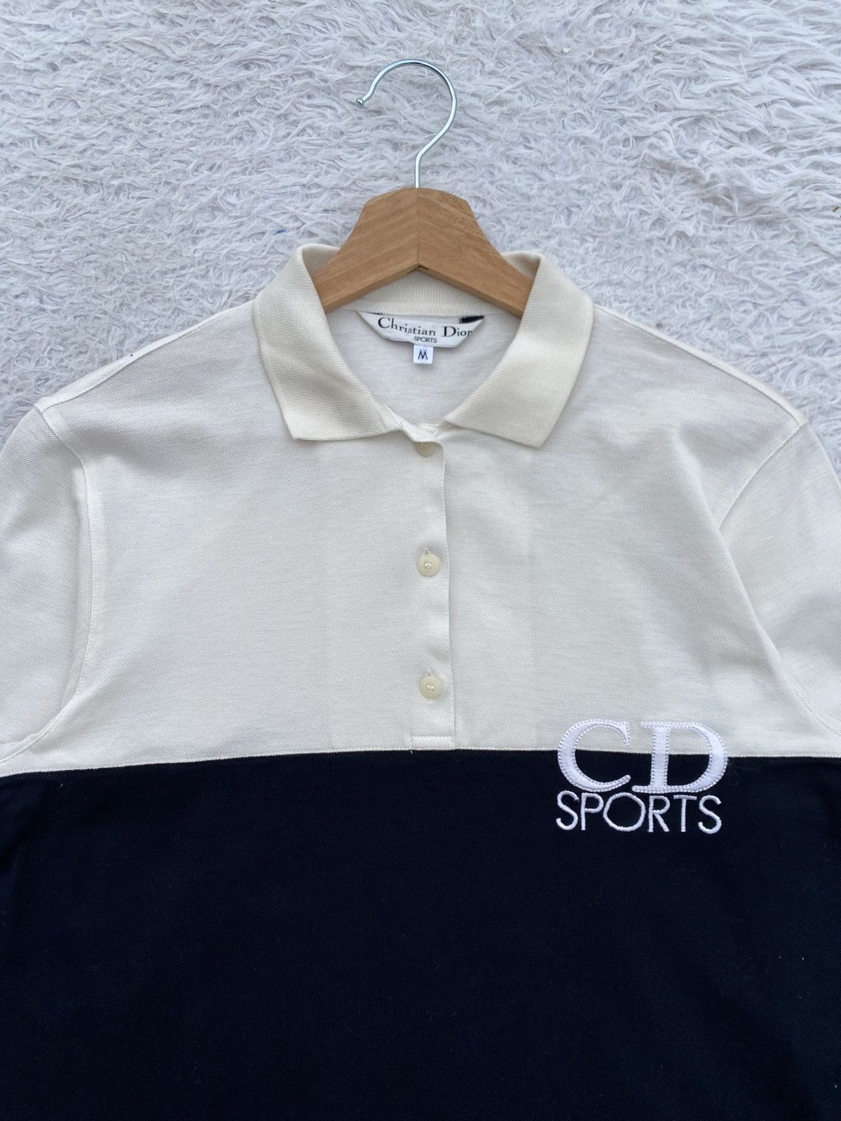 Christian Dior Monsieur Rare Vintage 90s Christian Dior Sport Spellout Polo Shirt Size US M / EU 48-50 / 2 - 1 Thumbnail