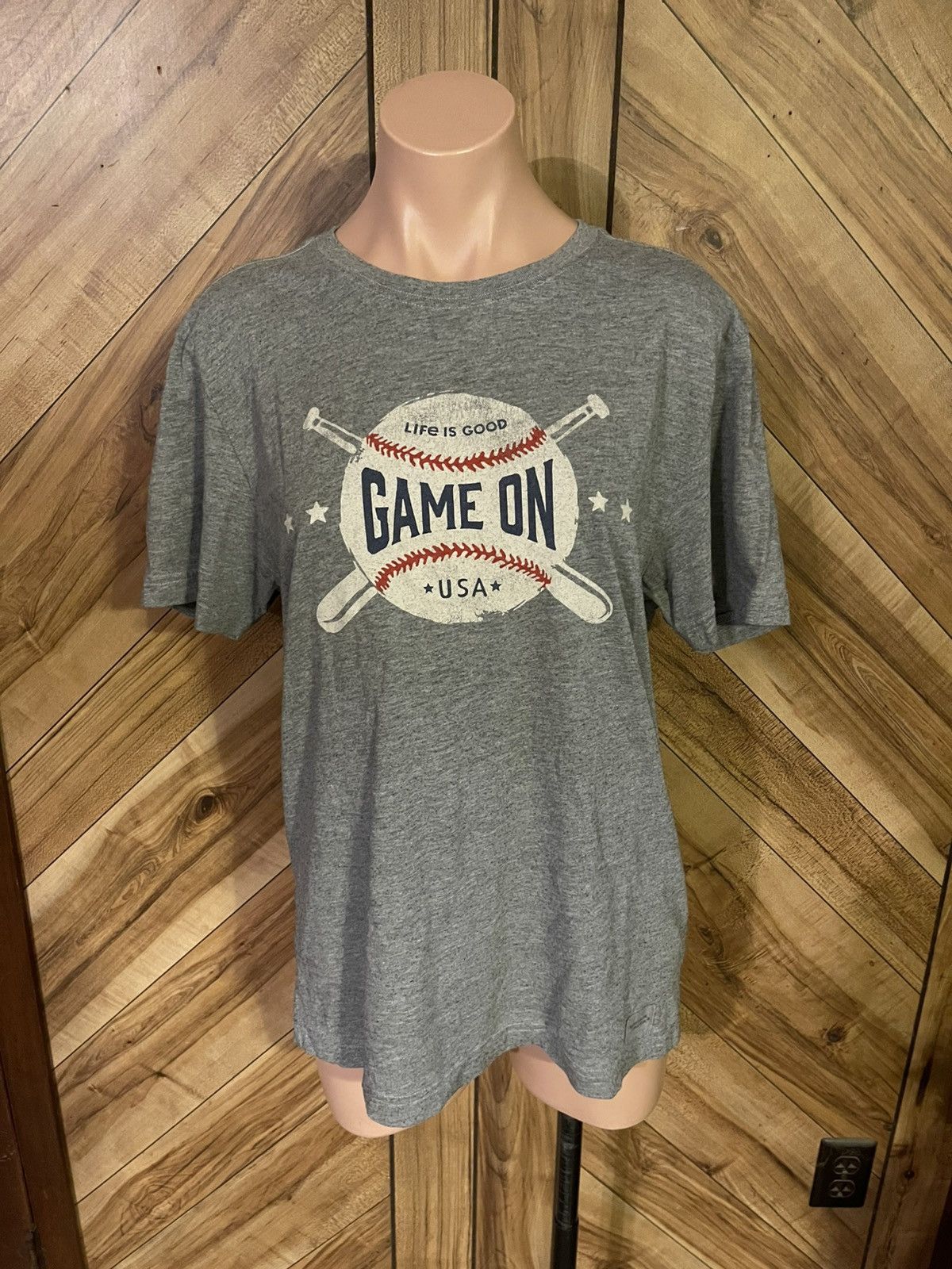 Life is Good Life Is Good Men’s Medium Baseball Game On Crusher Tee Size US M / EU 48-50 / 2 - 2 Thumbnail