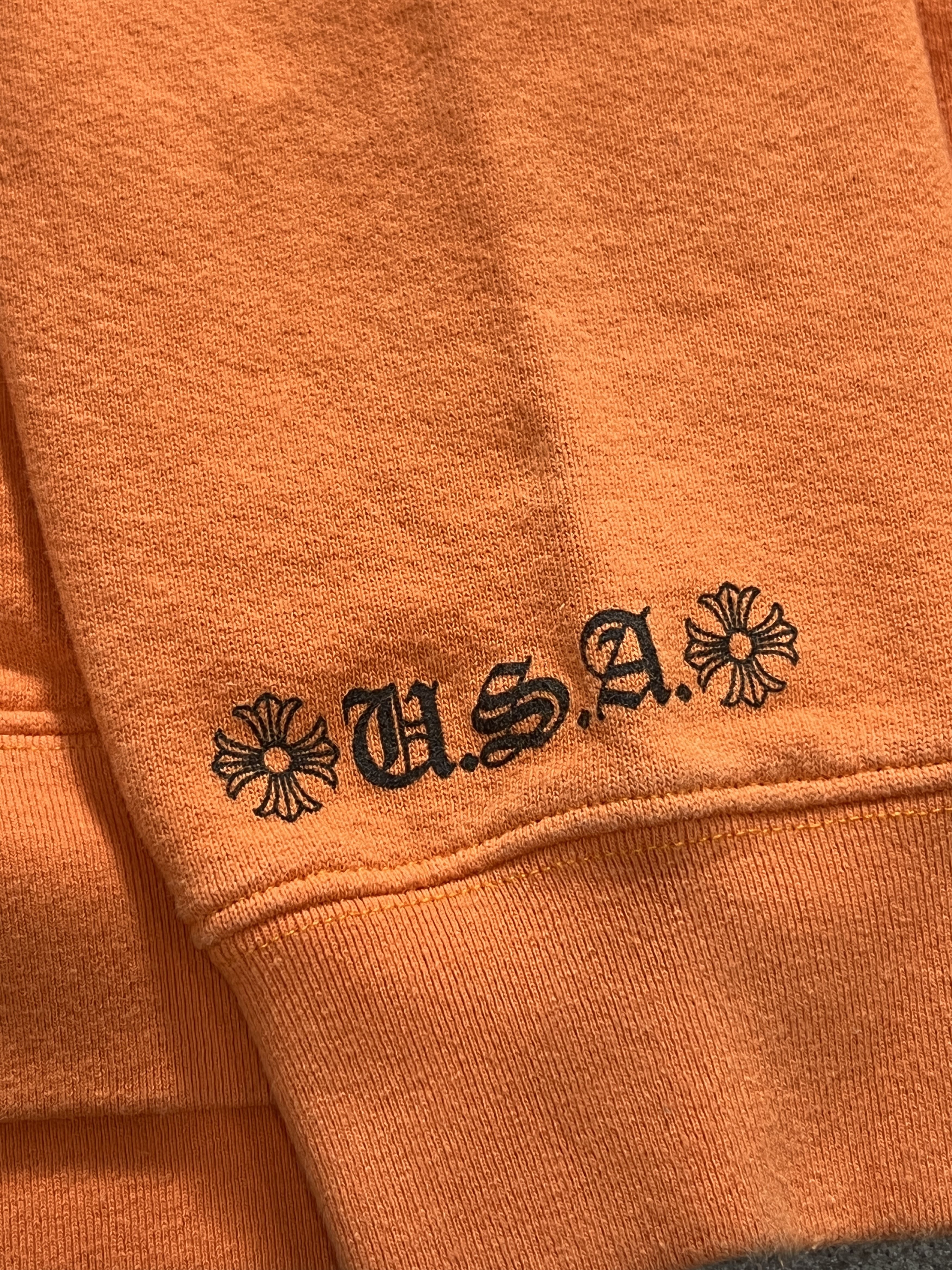 Chrome Hearts Chrome Hearts Dagger Crest Orange Hoodie USA Medium Size US M / EU 48-50 / 2 - 8 Thumbnail