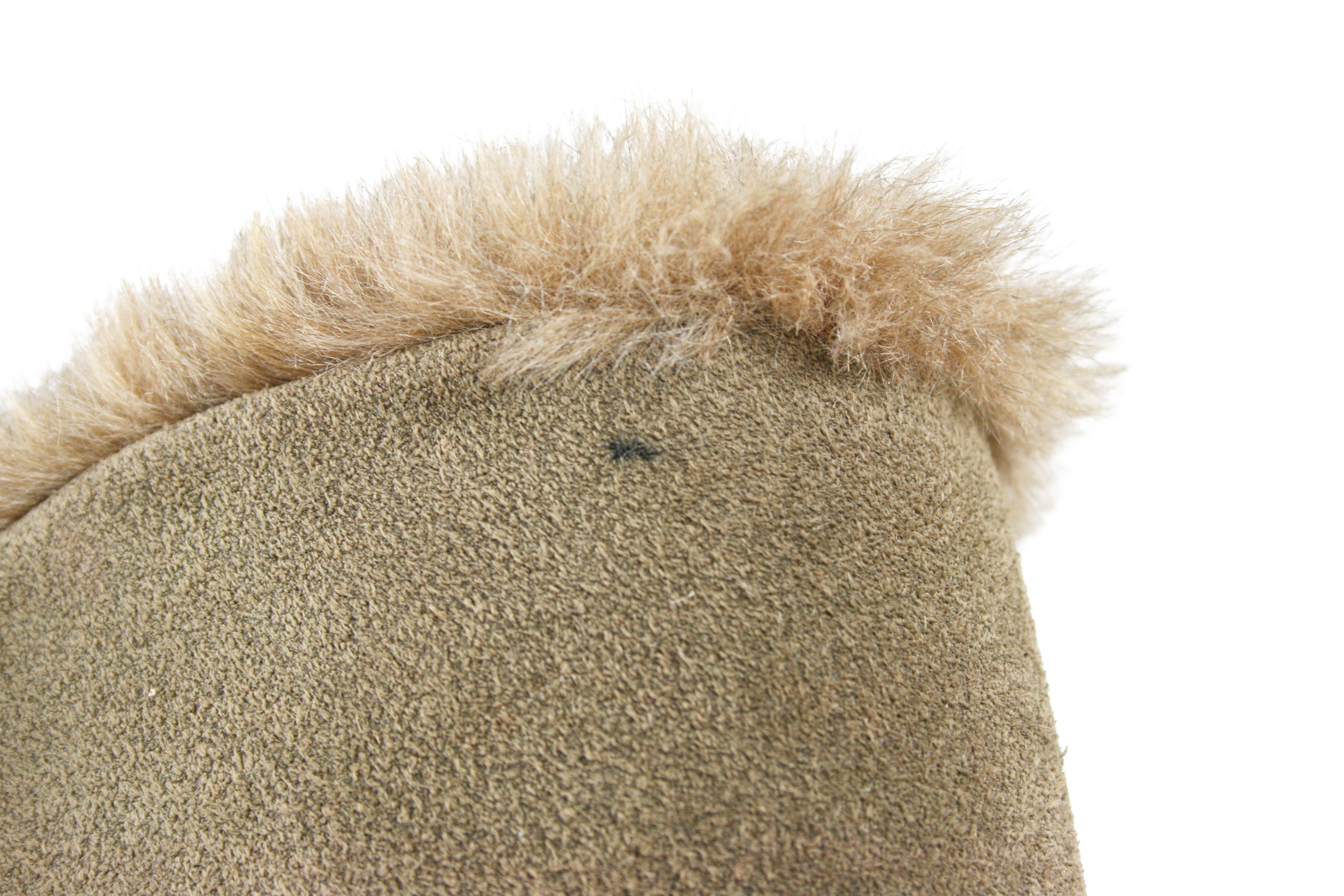 Camper 00S Y2K Goblin Faux Fur Lined Suede Boots Vintage Size US 7 / IT 37 - 9 Thumbnail