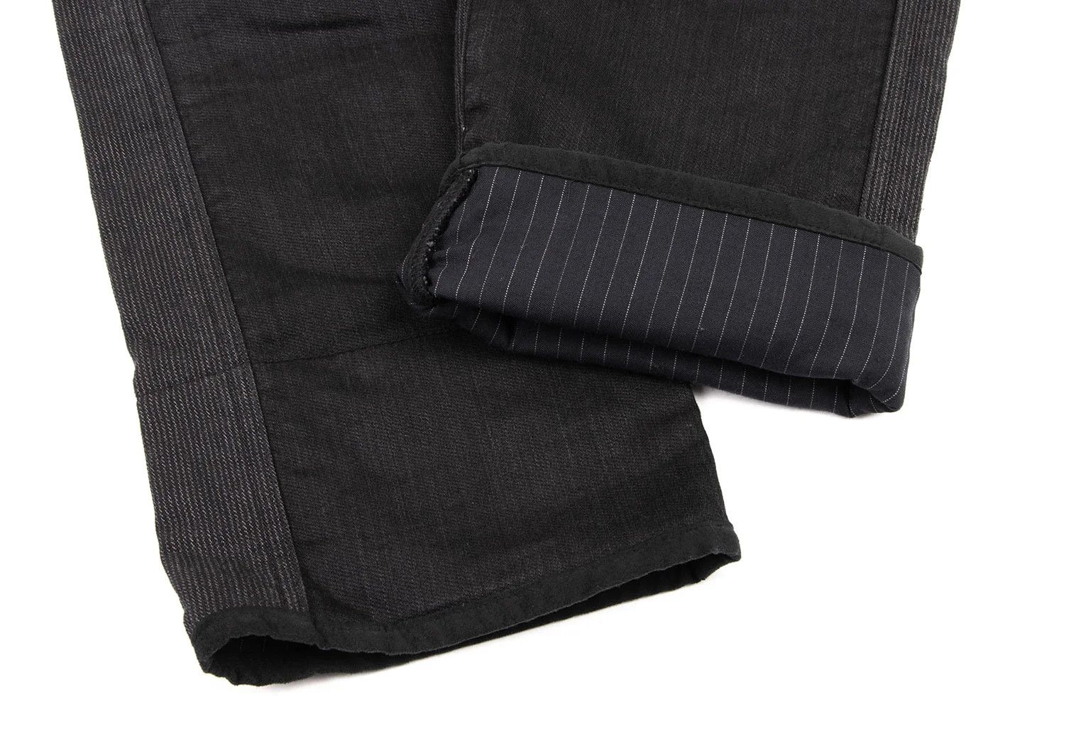 Junya Watanabe Black Denim Pants with Mixed Fabric Details, Size XS Size US 28 / EU 44 - 13 Thumbnail
