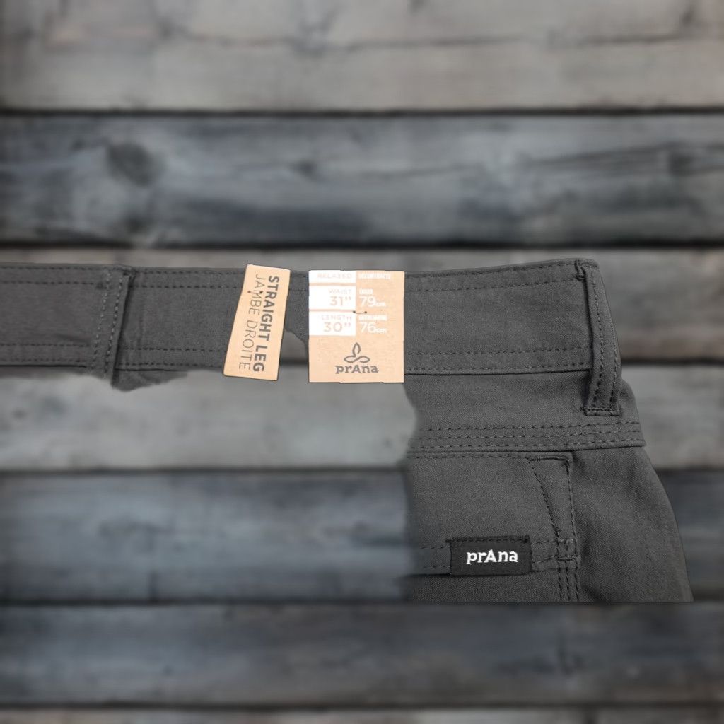 Prana prAna Stretch Zion Pant II Mens 31x30 Dark Iron Cargo Pants Stretch DWR Zip Front Pockets Travel Casual Holiday Fall Spring Summer Size US 31 - 1 Thumbnail