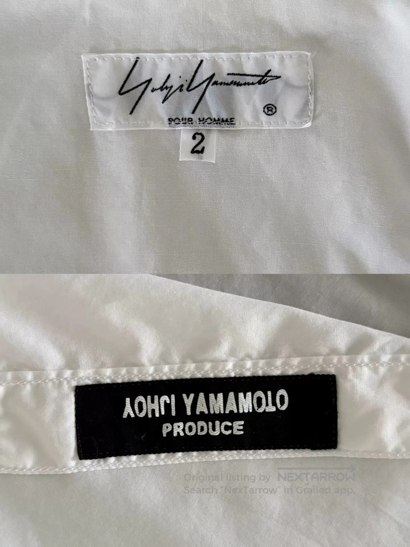 Yohji Yamamoto Yohji Yamamoto White Long Sleeve Shirt. Size US L / EU 52-54 / 3 - 6 Thumbnail