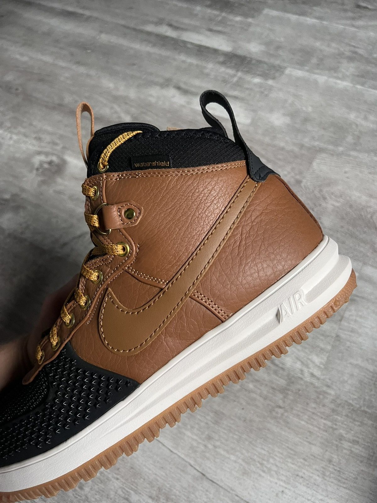Nike Nike Lunar Force 1 Duckboot Ale Brown Black Size US 13 / EU 46 - 10 Thumbnail