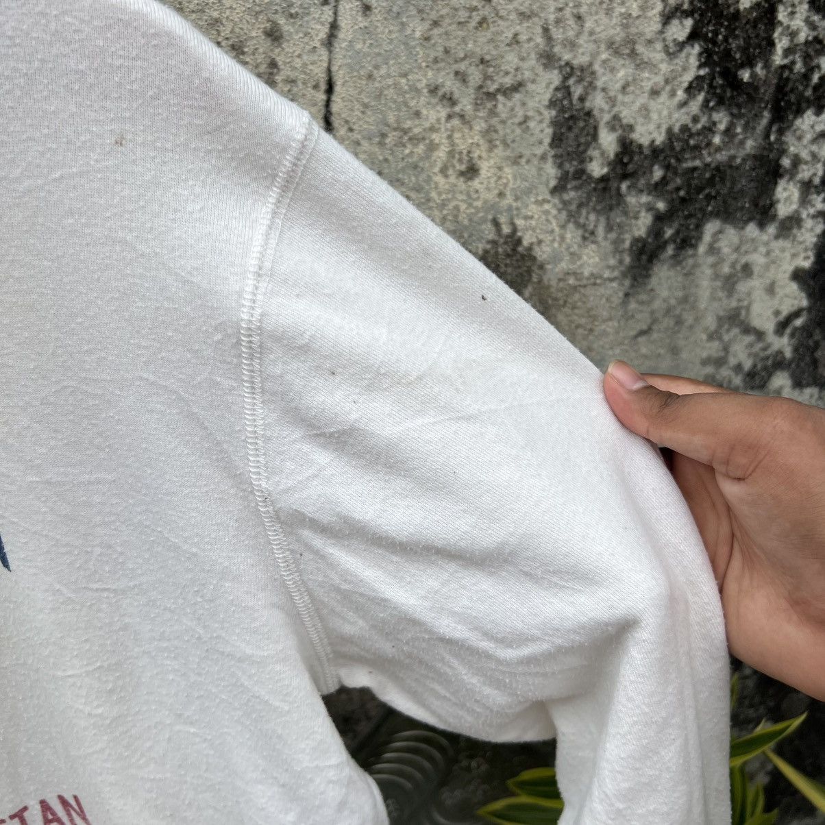 Russell Athletic “VINTAGE” TRASHED RUSSEL GRAPHIC TEE HOODIE Size US L / EU 52-54 / 3 - 9 Thumbnail