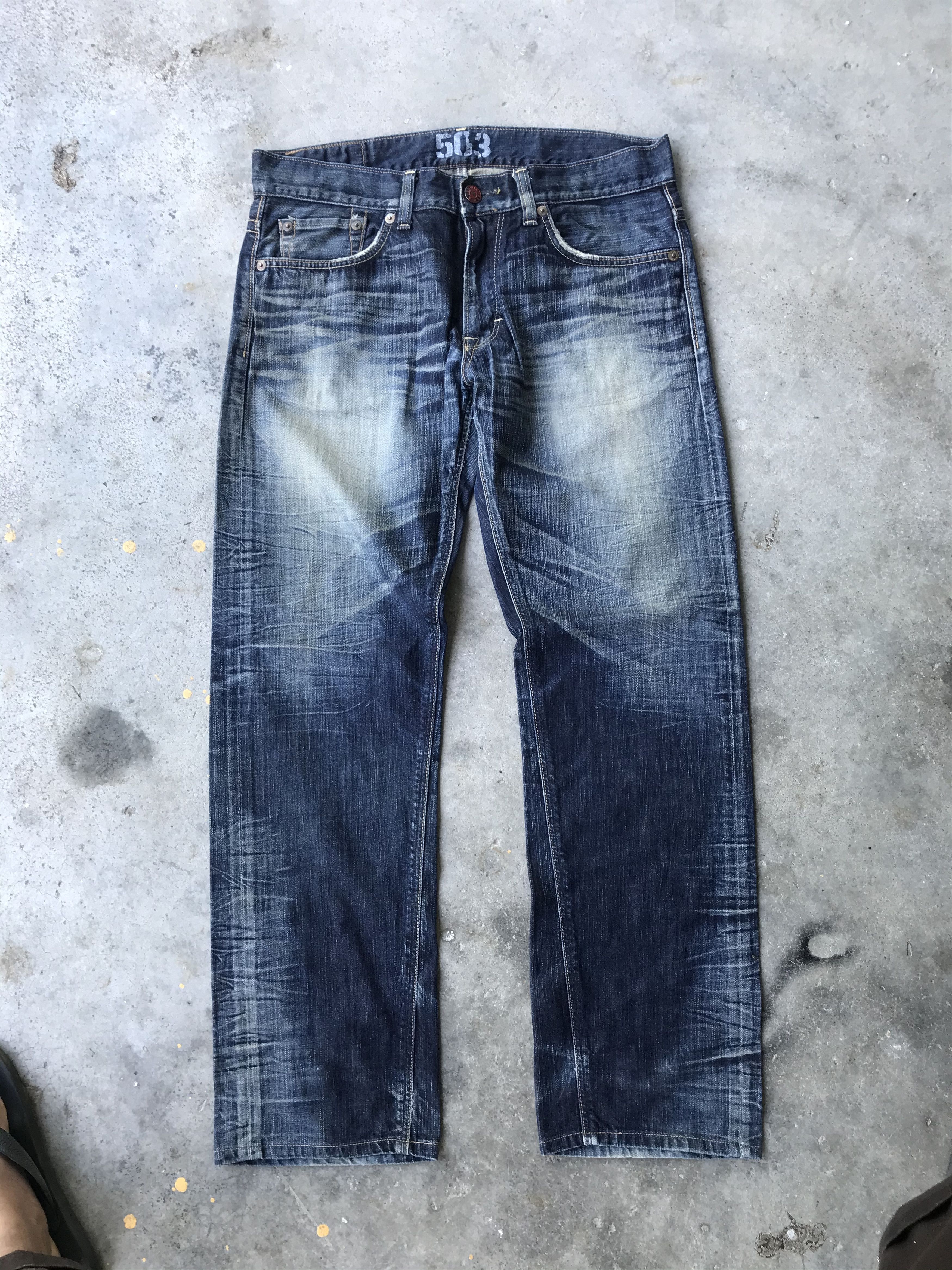 Edwin 503 blue trip flare jeans