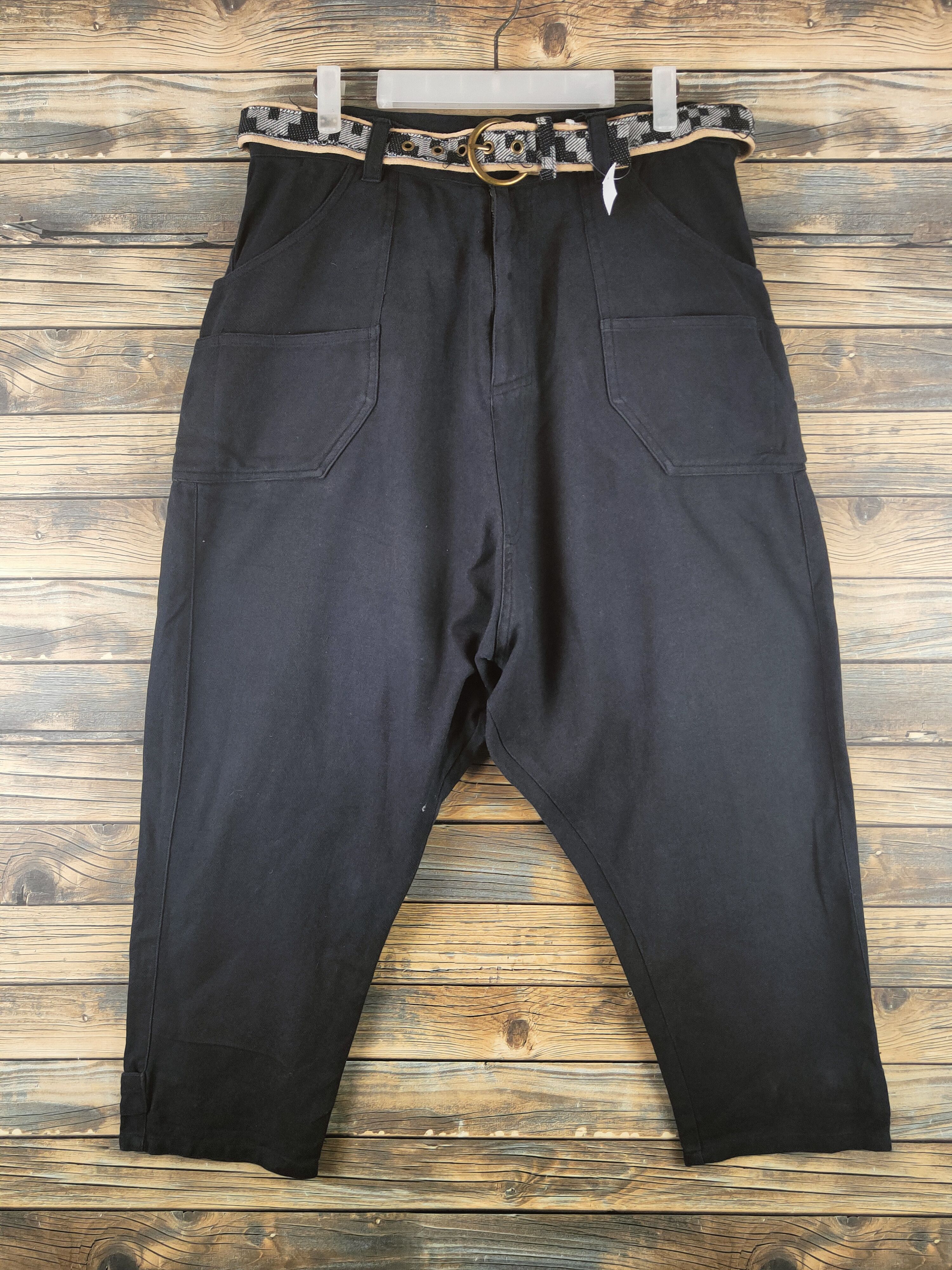 DL Amina Black Multipocket Baggy Pants #46-339