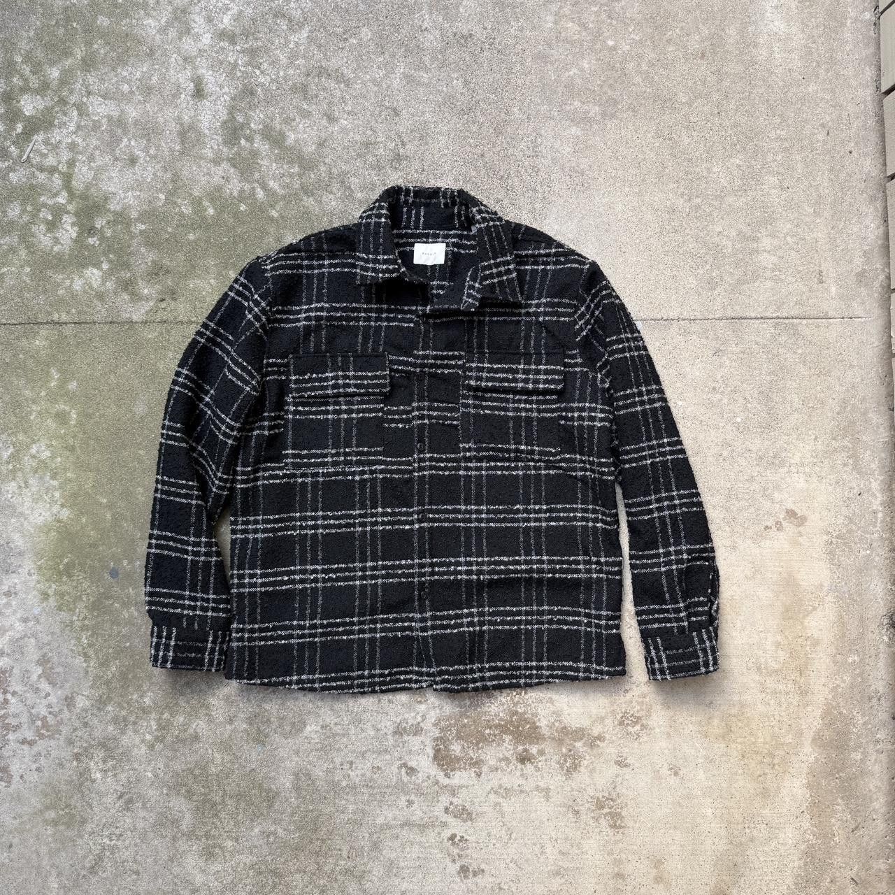 Pacsun black white woven plaid flannel jacket shacket Size US M / EU 48-50 / 2 - 1 Thumbnail