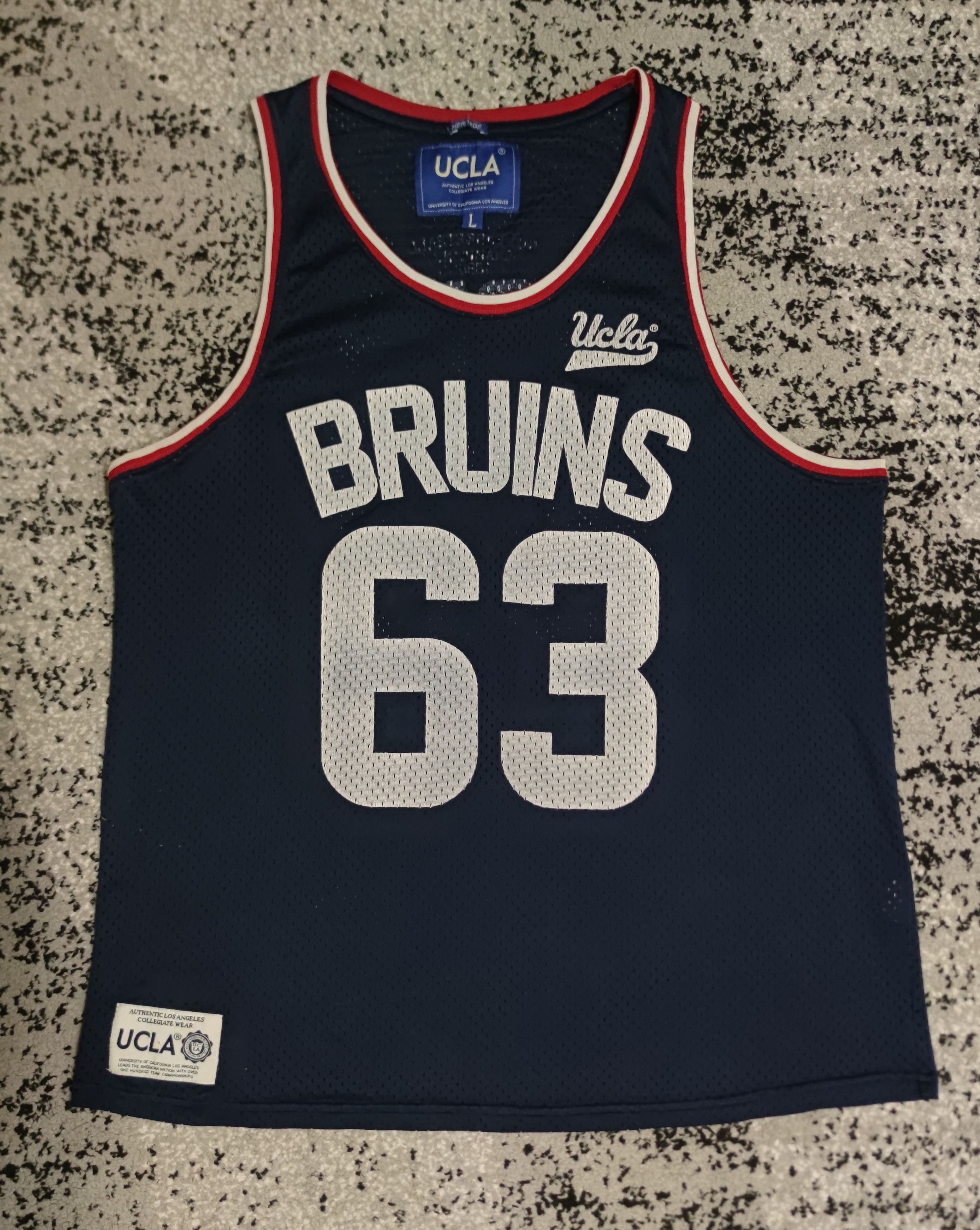 Other Vintage UCLA Bruins 63 Mesh Basketball Jersey Size US L / EU 52-54 / 3 - 1 Thumbnail