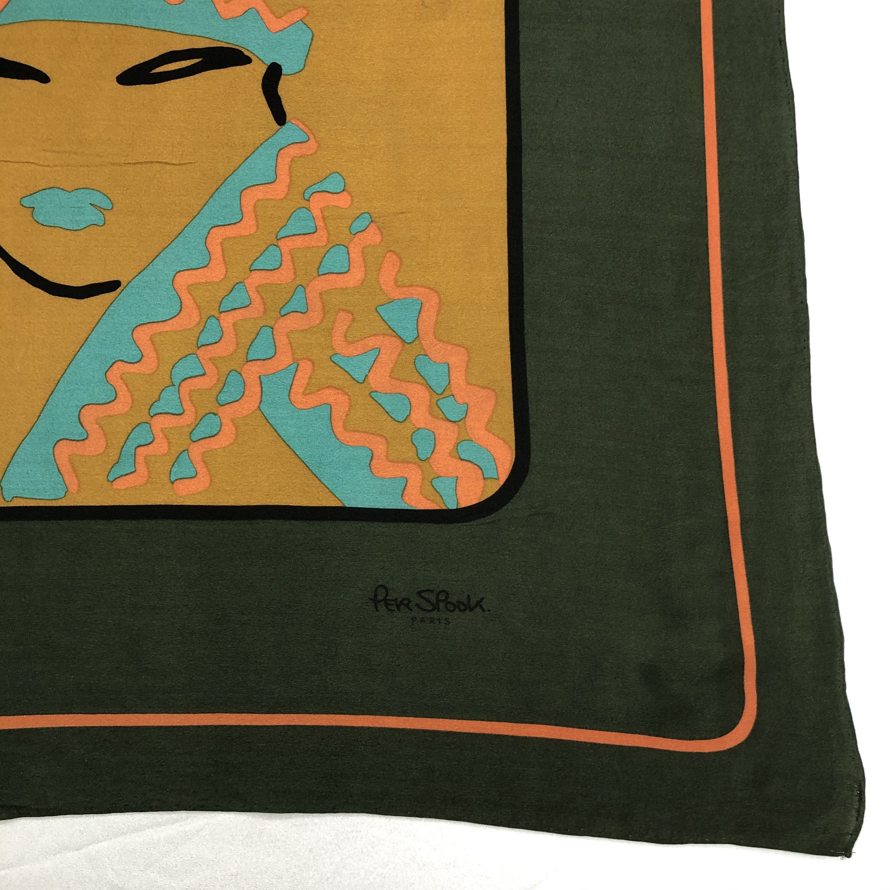 Vintage Vintage Per Spook Silk Scarf Size ONE SIZE - 3 Thumbnail