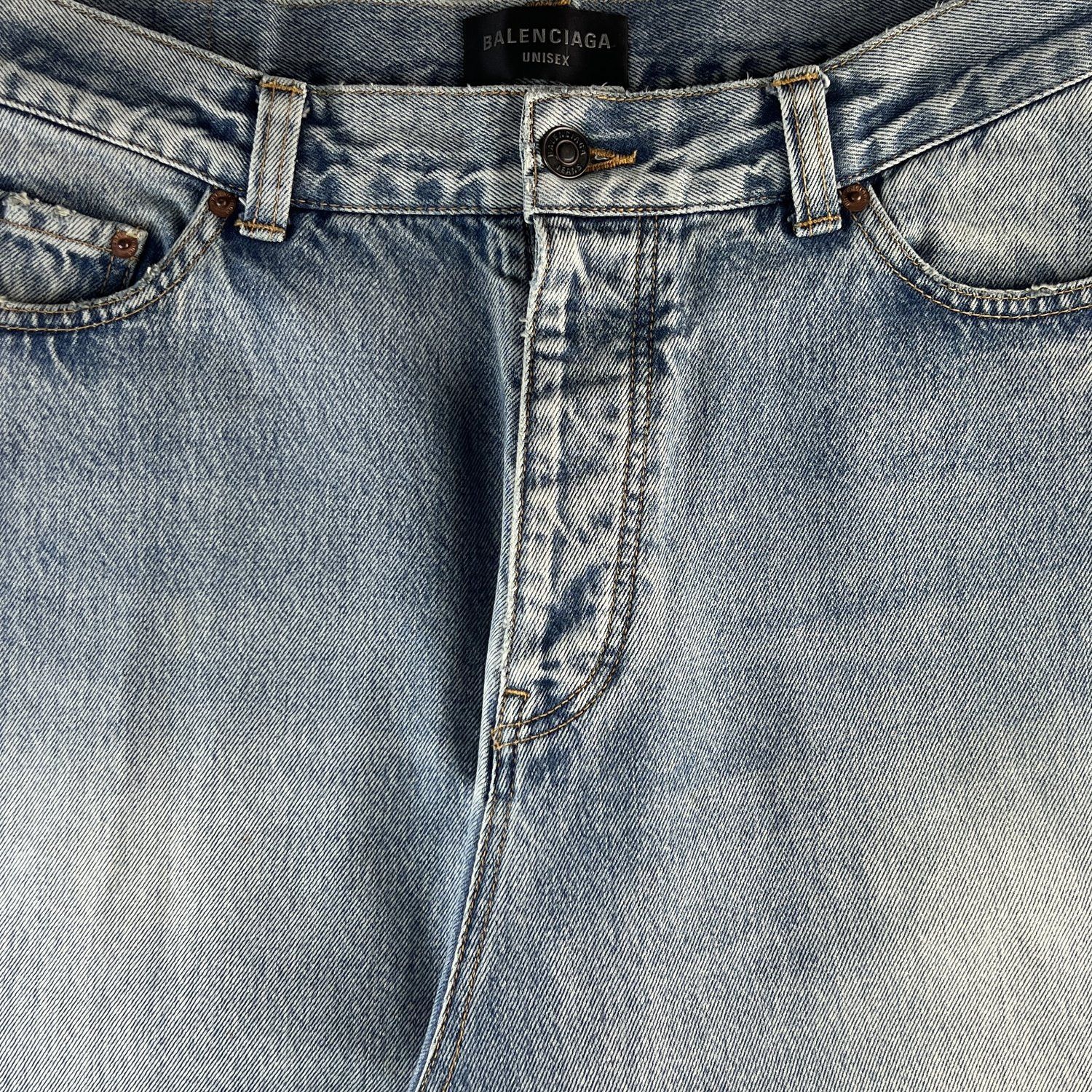 Balenciaga Balenciaga Blue Baggy Jeans Size US 30 / EU 46 - 4 Thumbnail