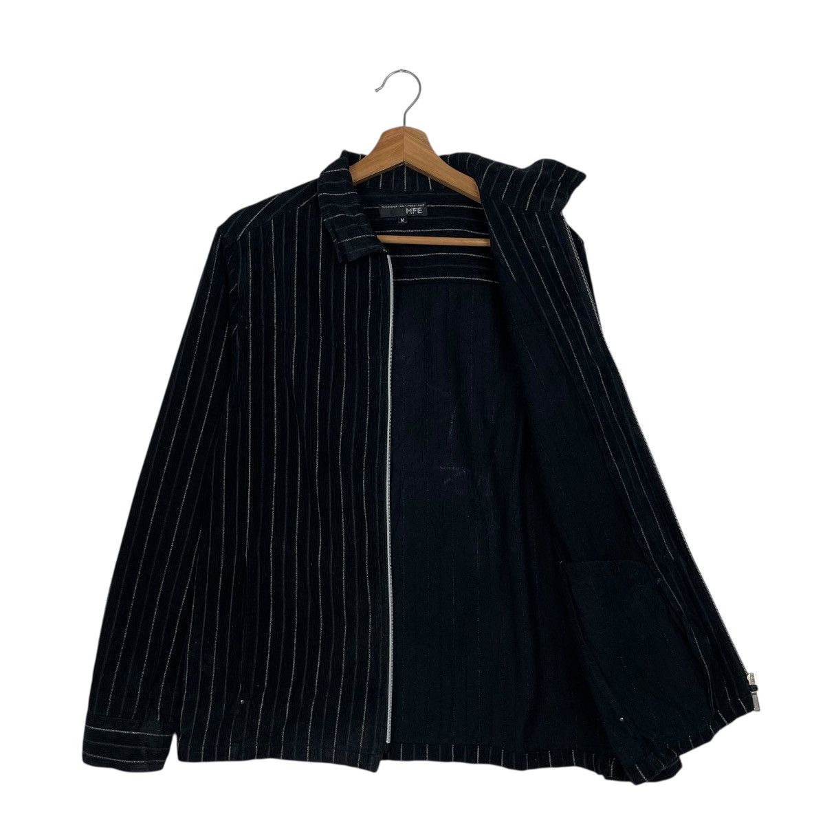 Japanese Brand Japanese Brand MFE Stripe Zipper Jacket Size US M / EU 48-50 / 2 - 9 Thumbnail