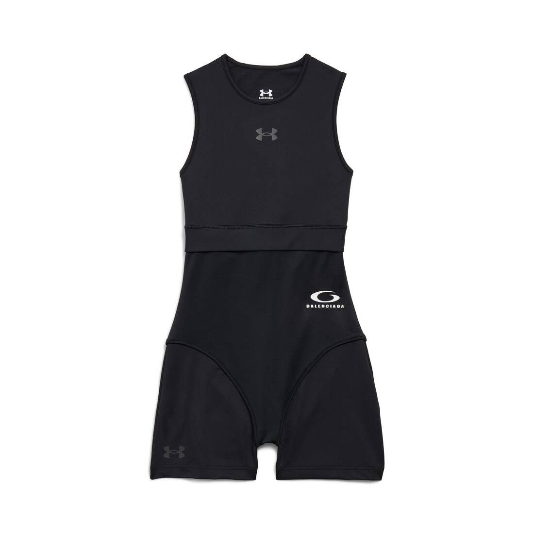 Balenciaga × Under Armour oc11z1125 Under Armour® Layered Cycling Bodysuit in Black Size L / US 10 / IT 46 - 1 Thumbnail