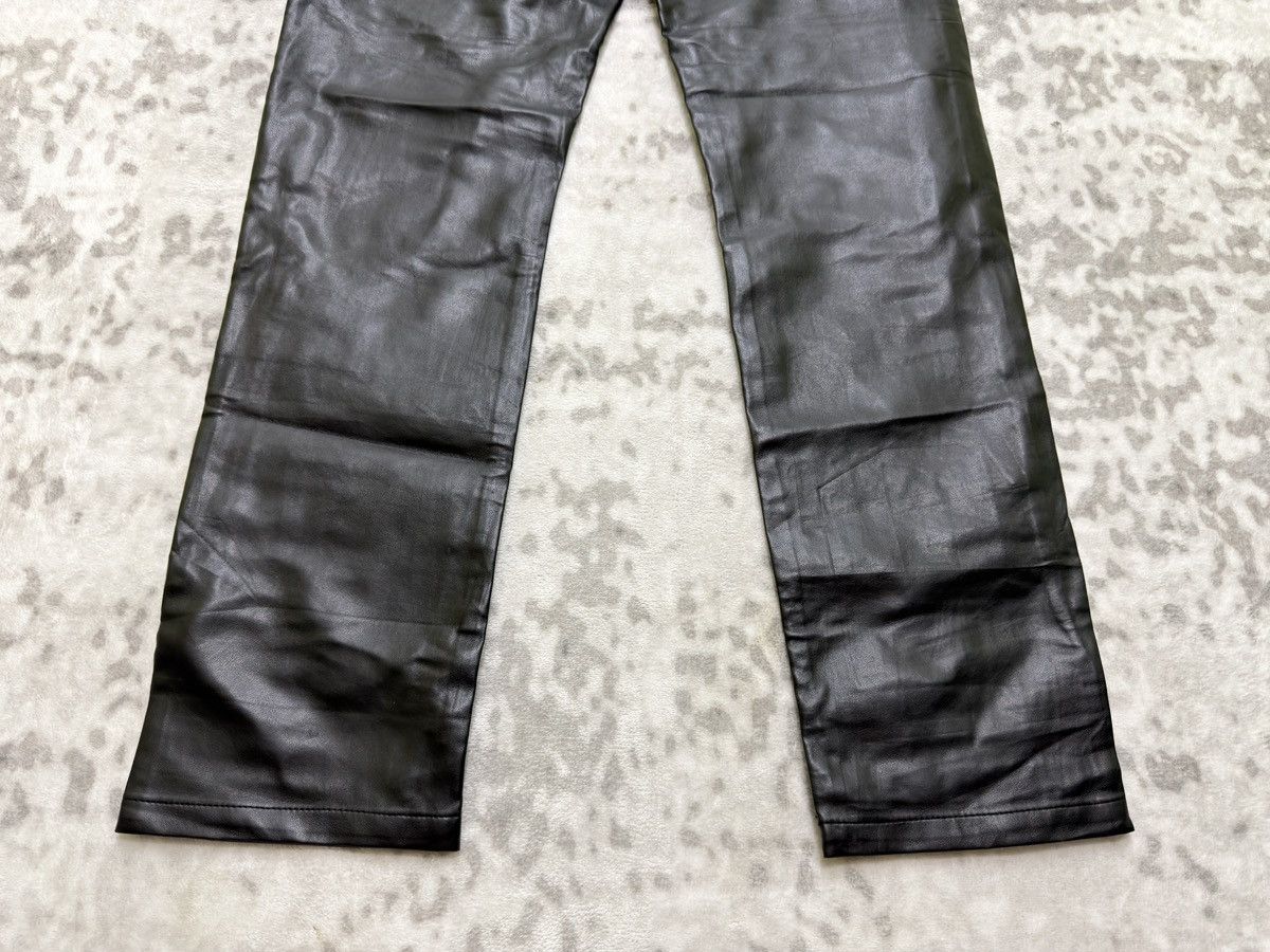 Vintage Freesoul Vintage PVC Pants Black Glossy Italian Designer Y2K Size US 26 / EU 42 - 13 Thumbnail