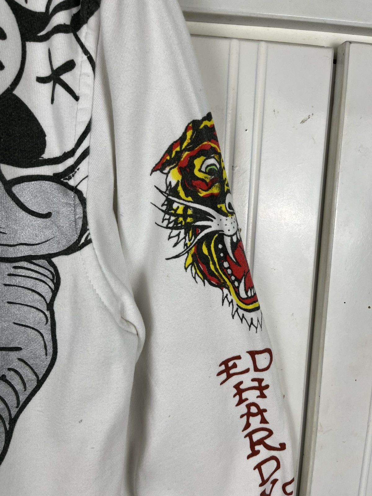 Ed Hardy × Vintage Vtg Ed Hardy Hoodie Zip Up Size US S / EU 44-46 / 1 - 5 Thumbnail