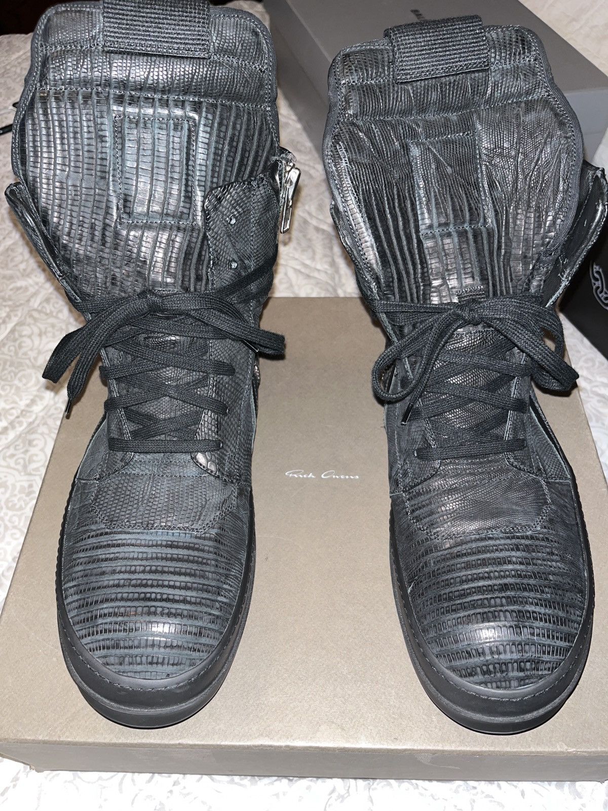Rick Owens Rick Owens Geo basket 44 iguana skin Size US 11 / EU 44 - 11 Thumbnail