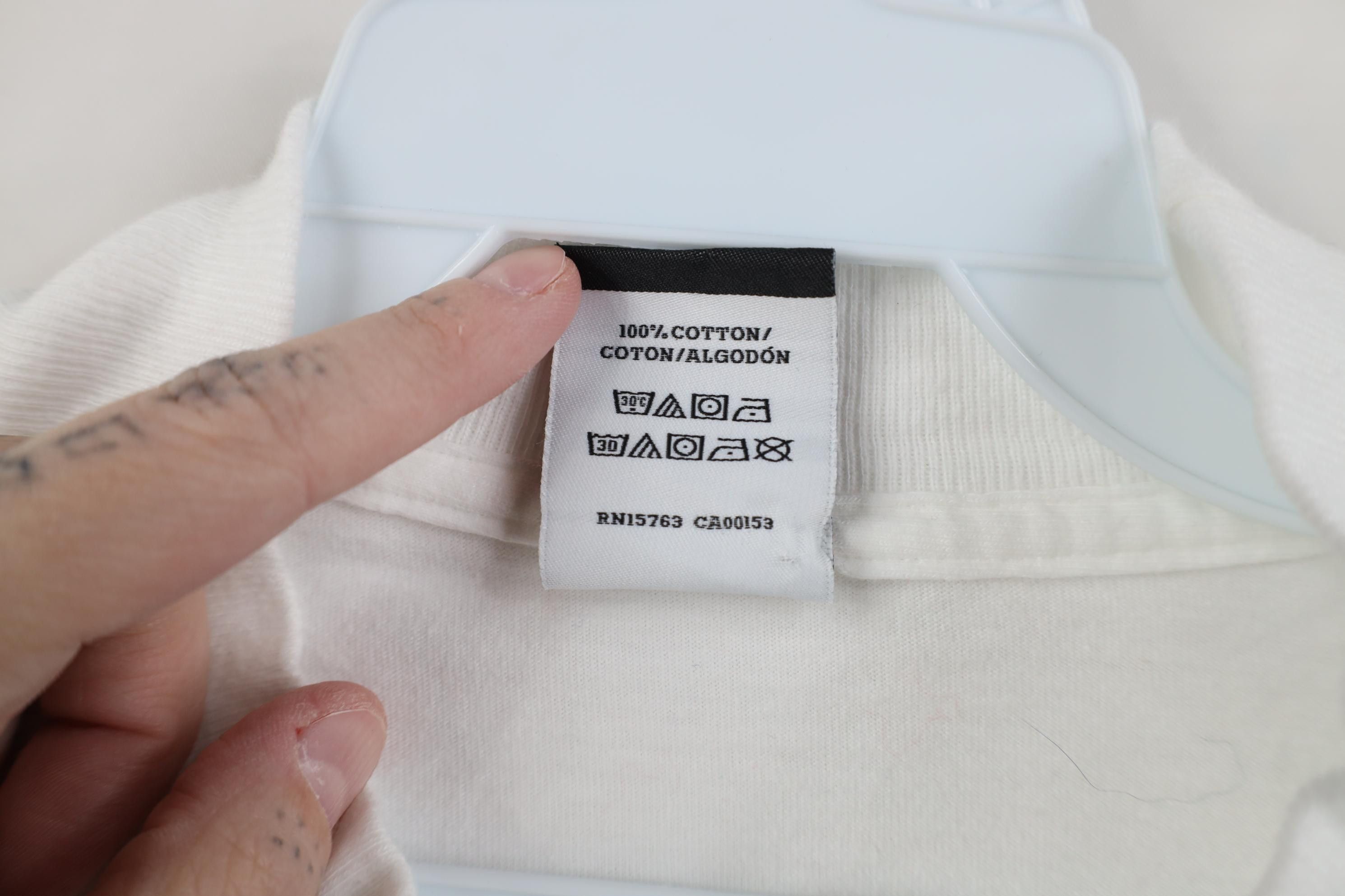 Hanes Vintage 90s Y2K Hanes Beefy Cotton Long Sleeve T-Shirt White Size US S / EU 44-46 / 1 - 9 Thumbnail