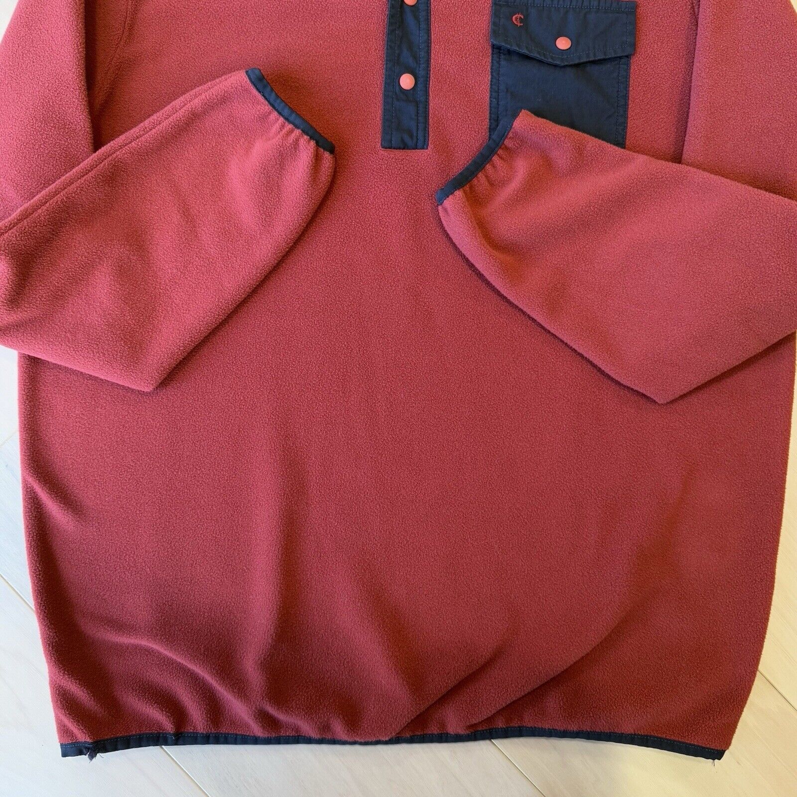 Criquet Criquet Snap Pullover Large Red Fleece Pullover Outerwear Size US L / EU 52-54 / 3 - 5 Thumbnail