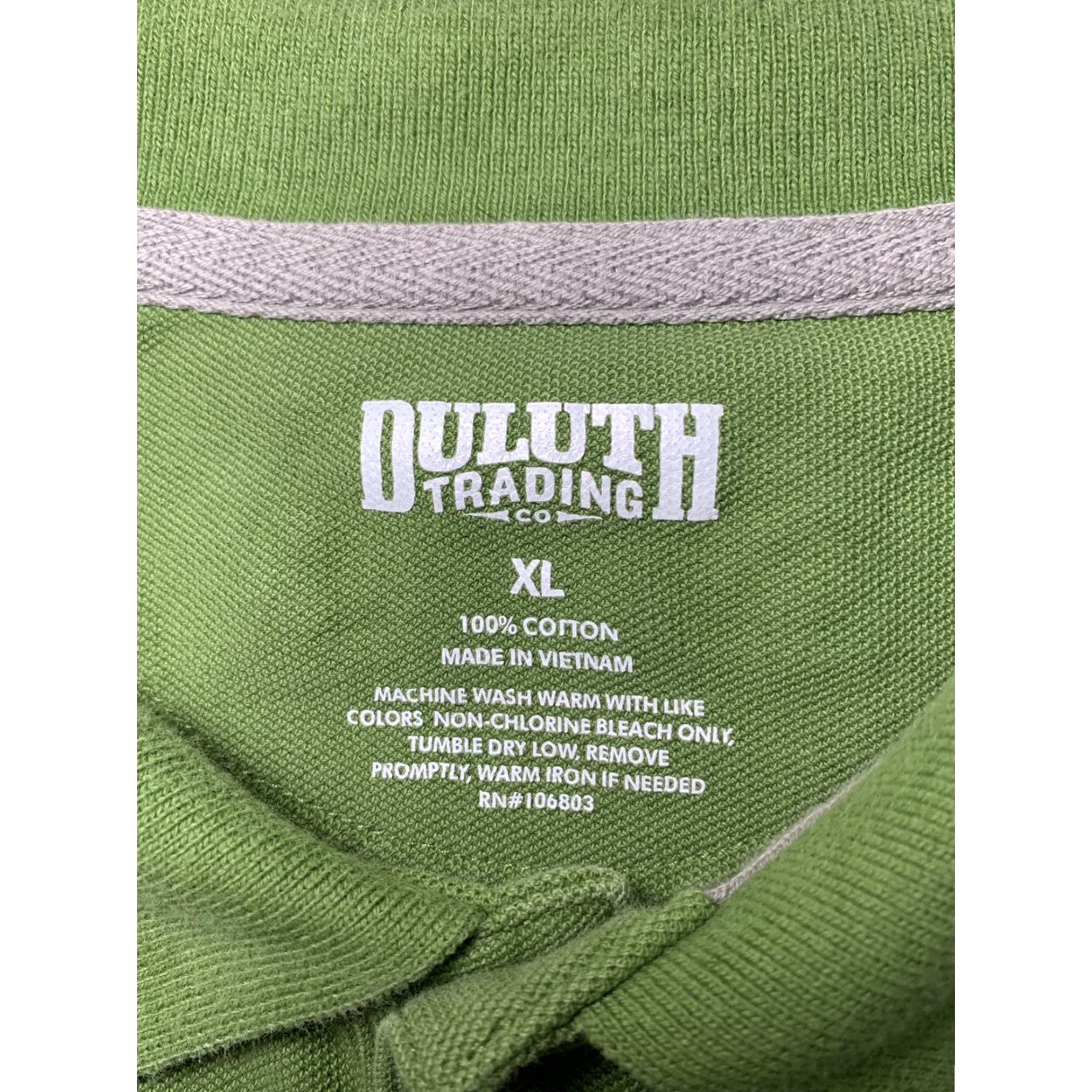 CO Duluth Trading Co Polo Shirt Men's Green XL 1/4 Button Short Sleeve Collared Regular Fit Vintage No Size US XL / EU 56 / 4 - 5 Thumbnail